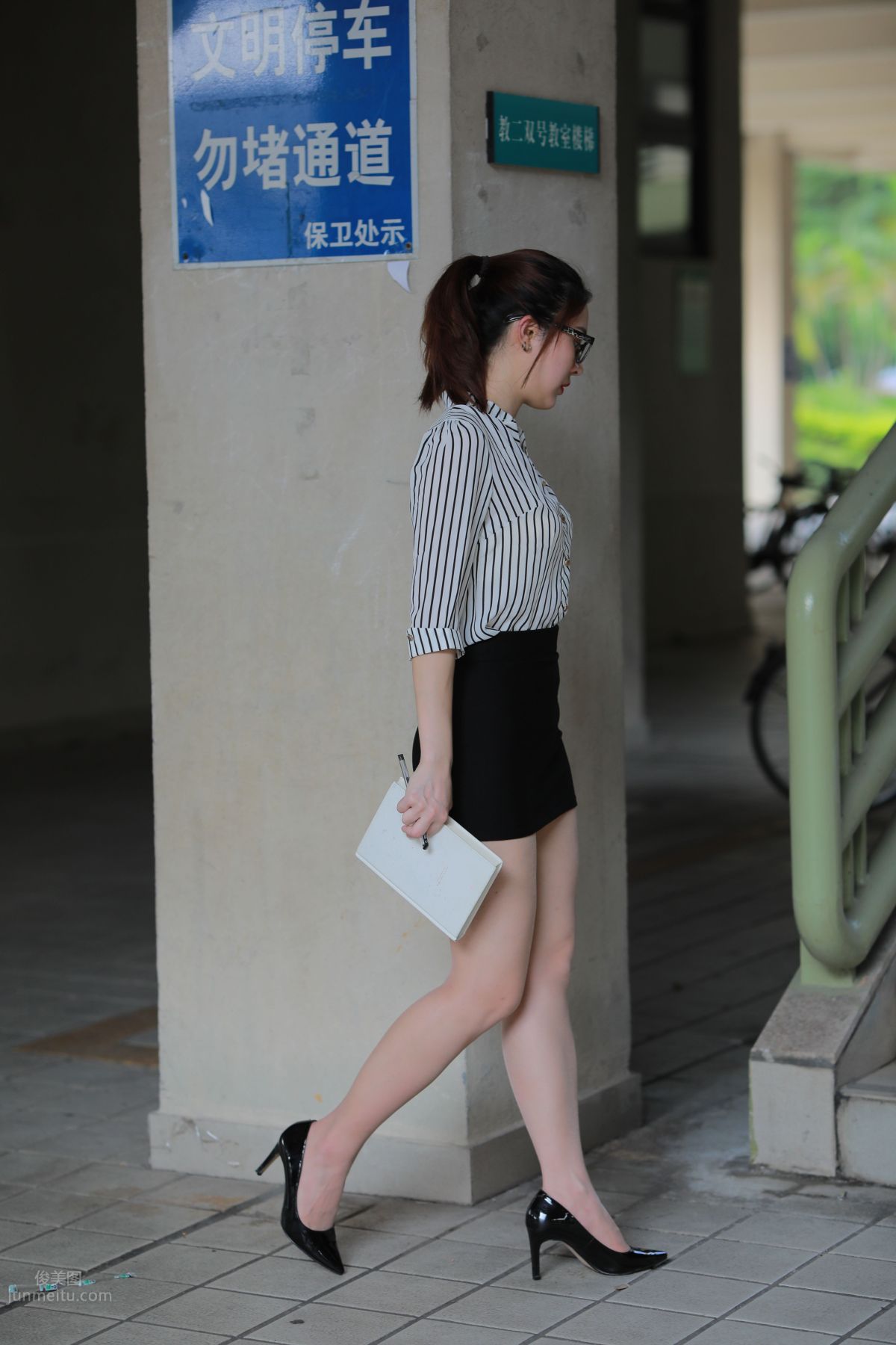 [Mojing Street] 022 Uniform Bodycon Skirt Girl 3 Corridor photo 21