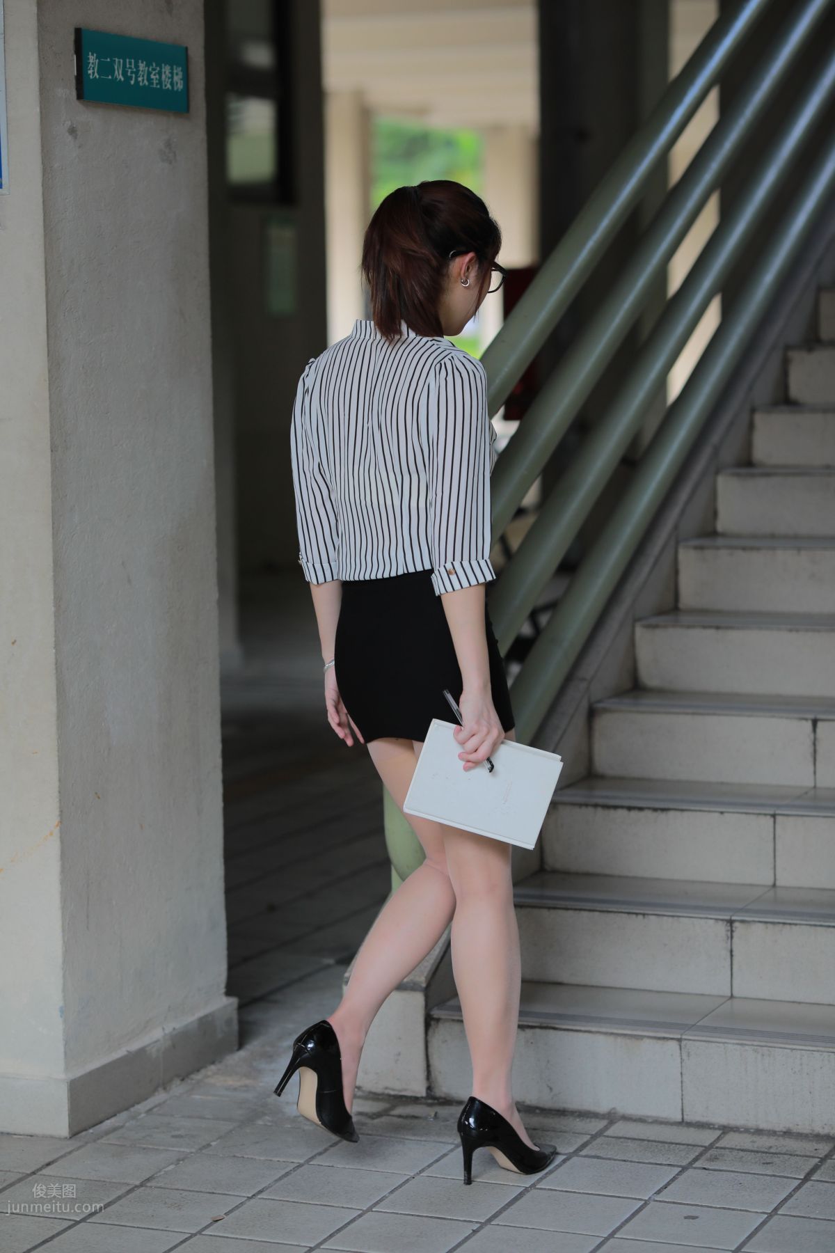 [Mojing Street] 022 Uniform Bodycon Skirt Girl 3 Corridor photo 23