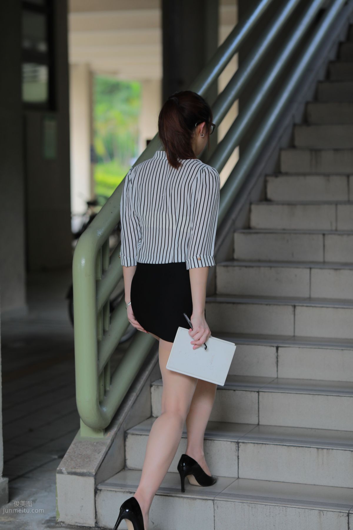[Mojing Street] 022 Uniform Bodycon Skirt Girl 3 Corridor photo 24