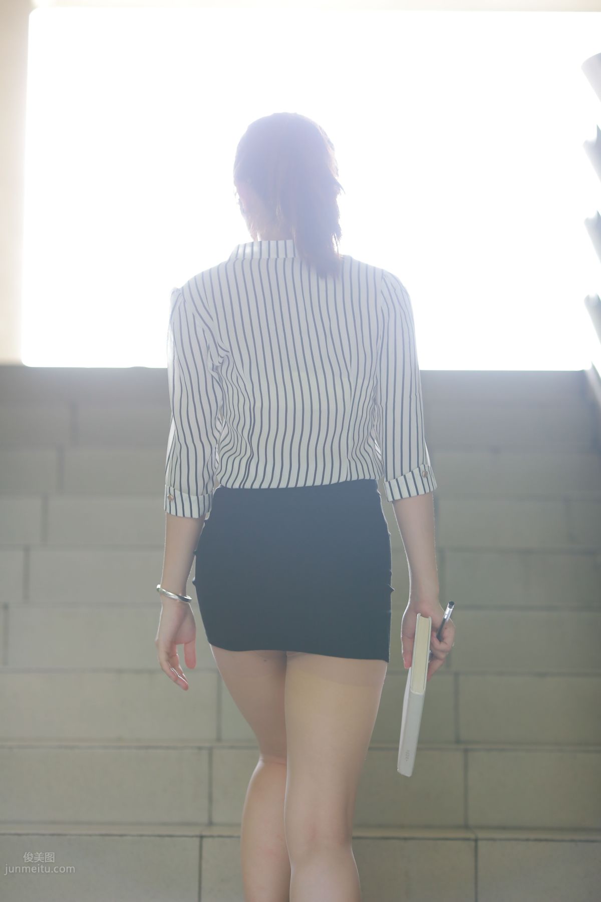[Mojing Street] 022 Uniform Bodycon Skirt Girl 3 Corridor photo 48