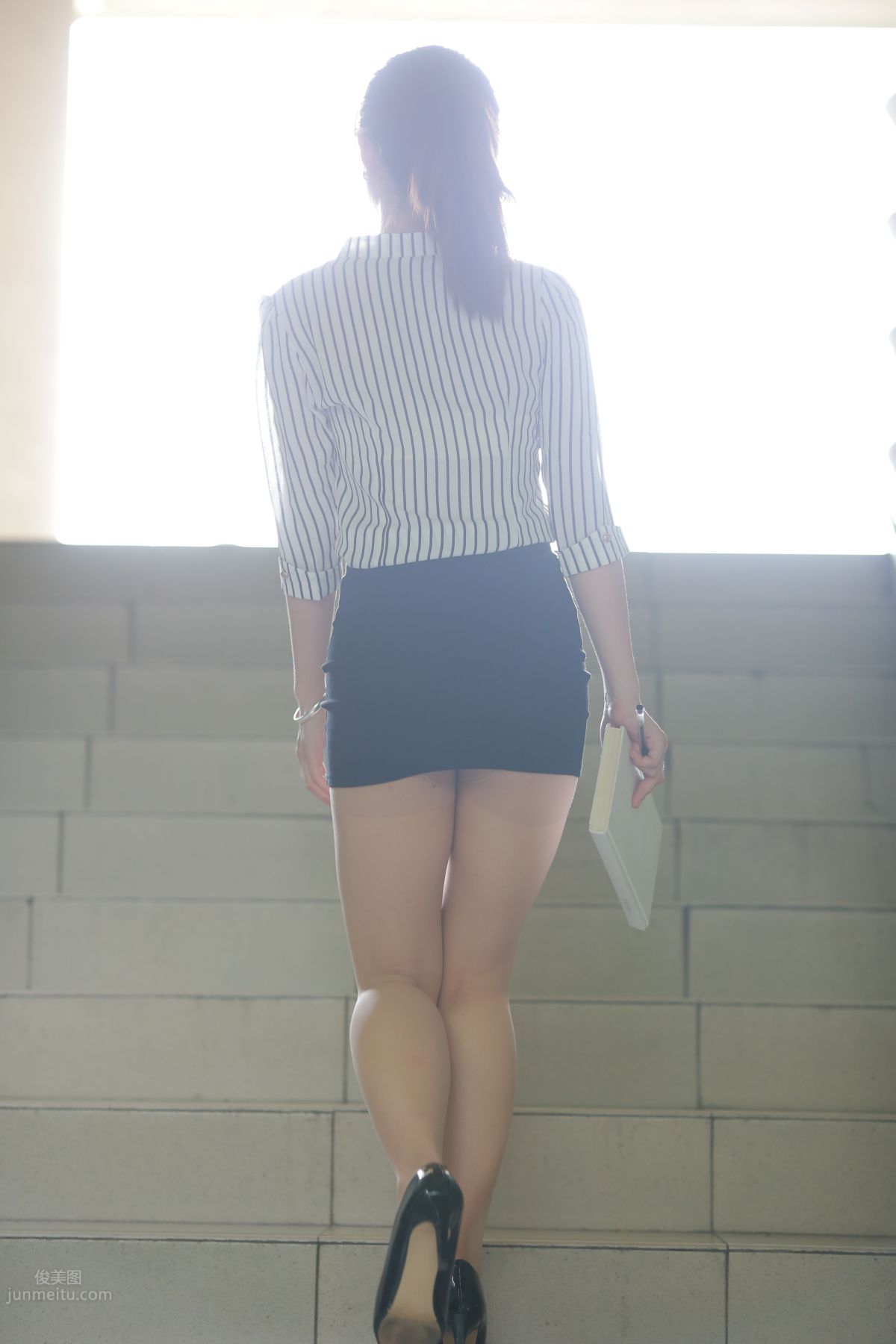 [Mojing Street] 022 Uniform Bodycon Skirt Girl 3 Corridor photo 50