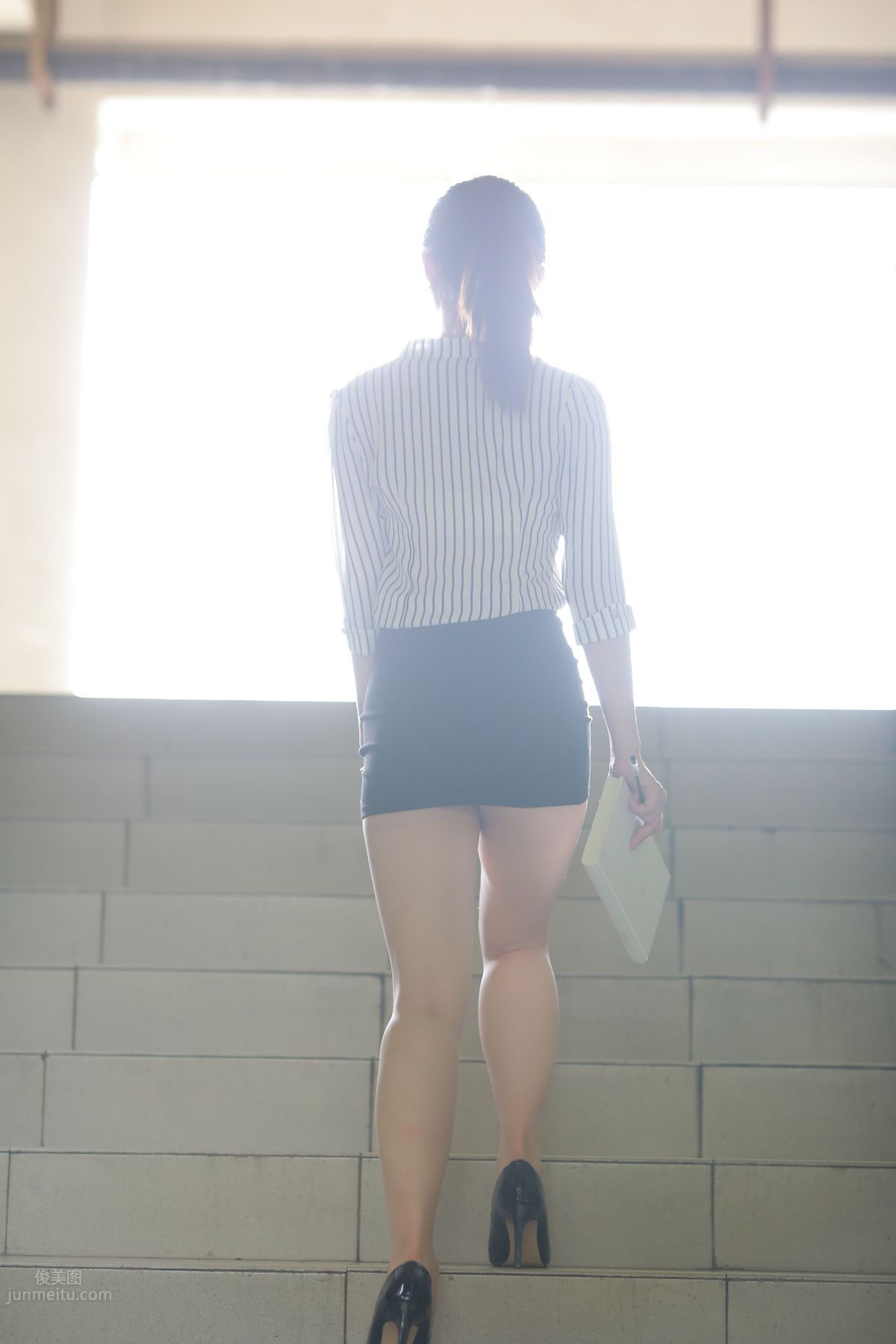[Mojing Street] 022 Uniform Bodycon Skirt Girl 3 Corridor photo 53