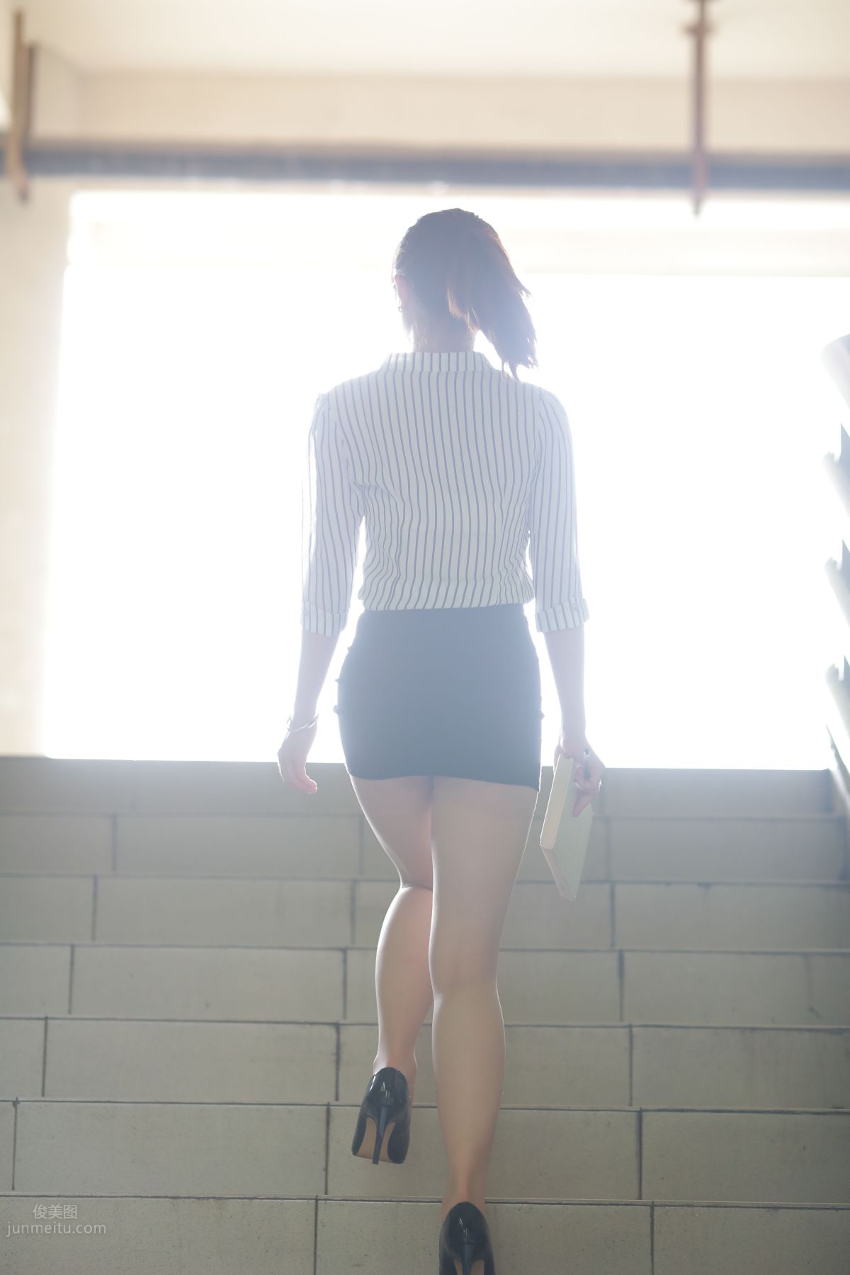 [Mojing Street] 022 Uniform Bodycon Skirt Girl 3 Corridor photo 54