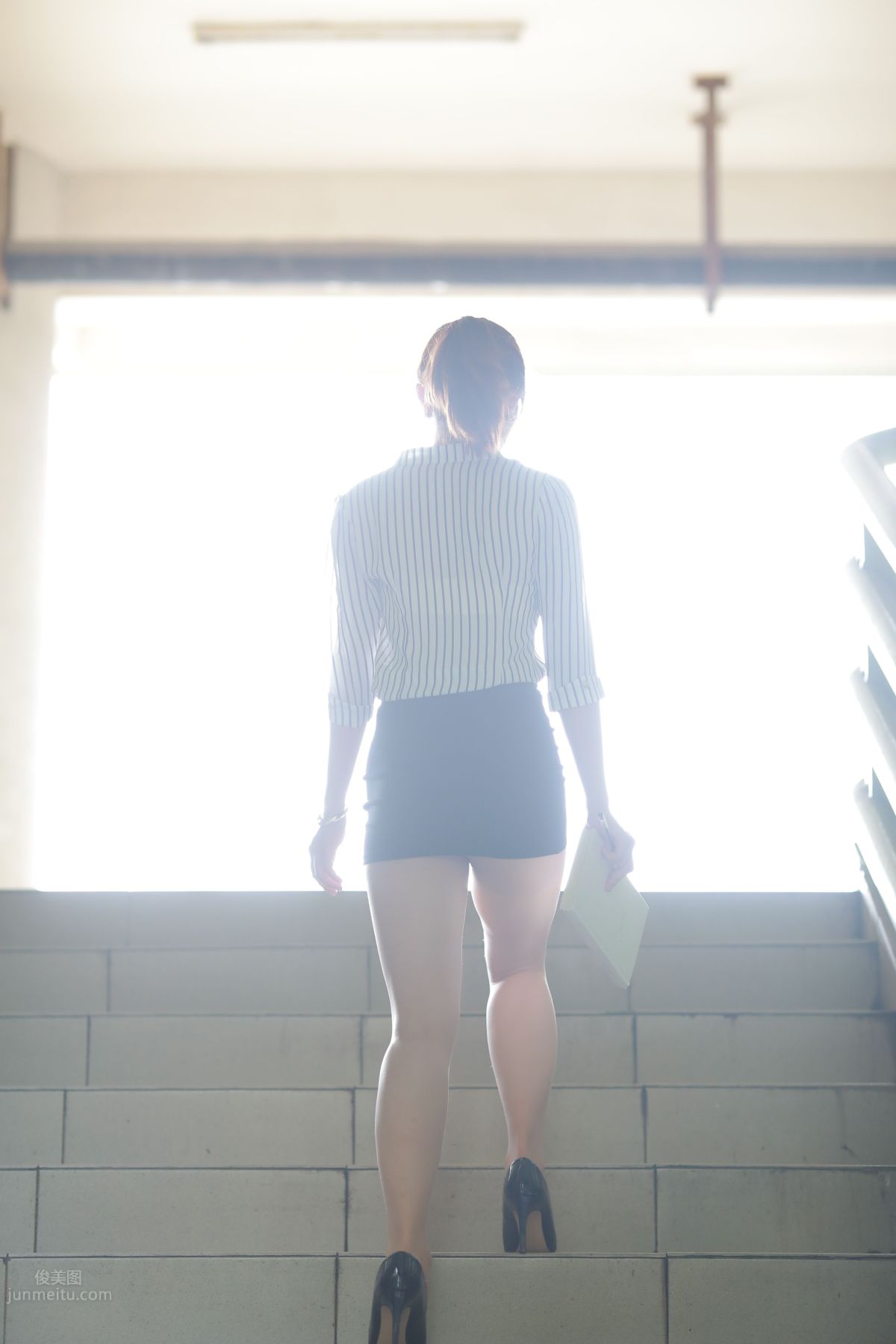 [Mojing Street] 022 Uniform Bodycon Skirt Girl 3 Corridor photo 56