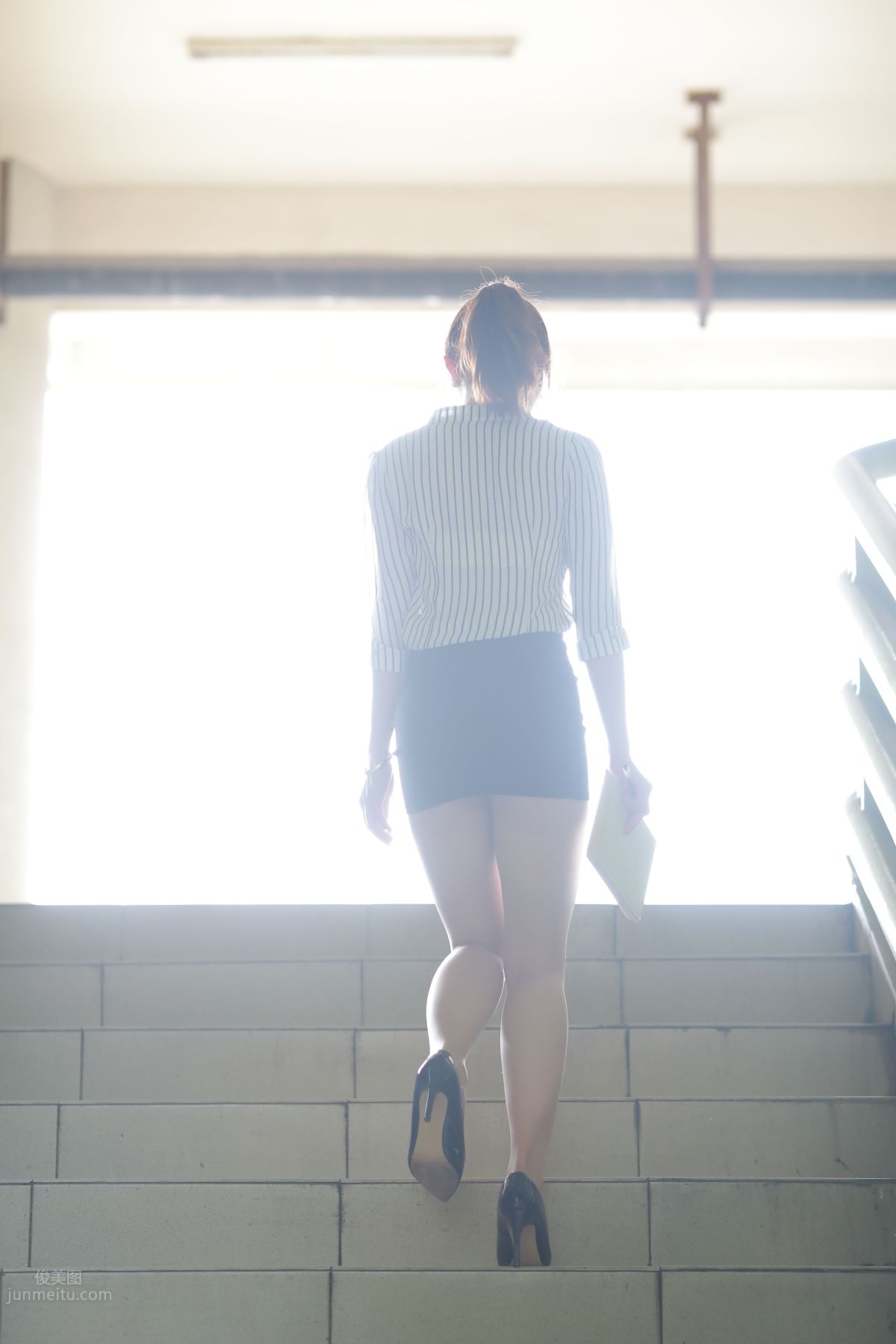 [Mojing Street] 022 Uniform Bodycon Skirt Girl 3 Corridor photo 57
