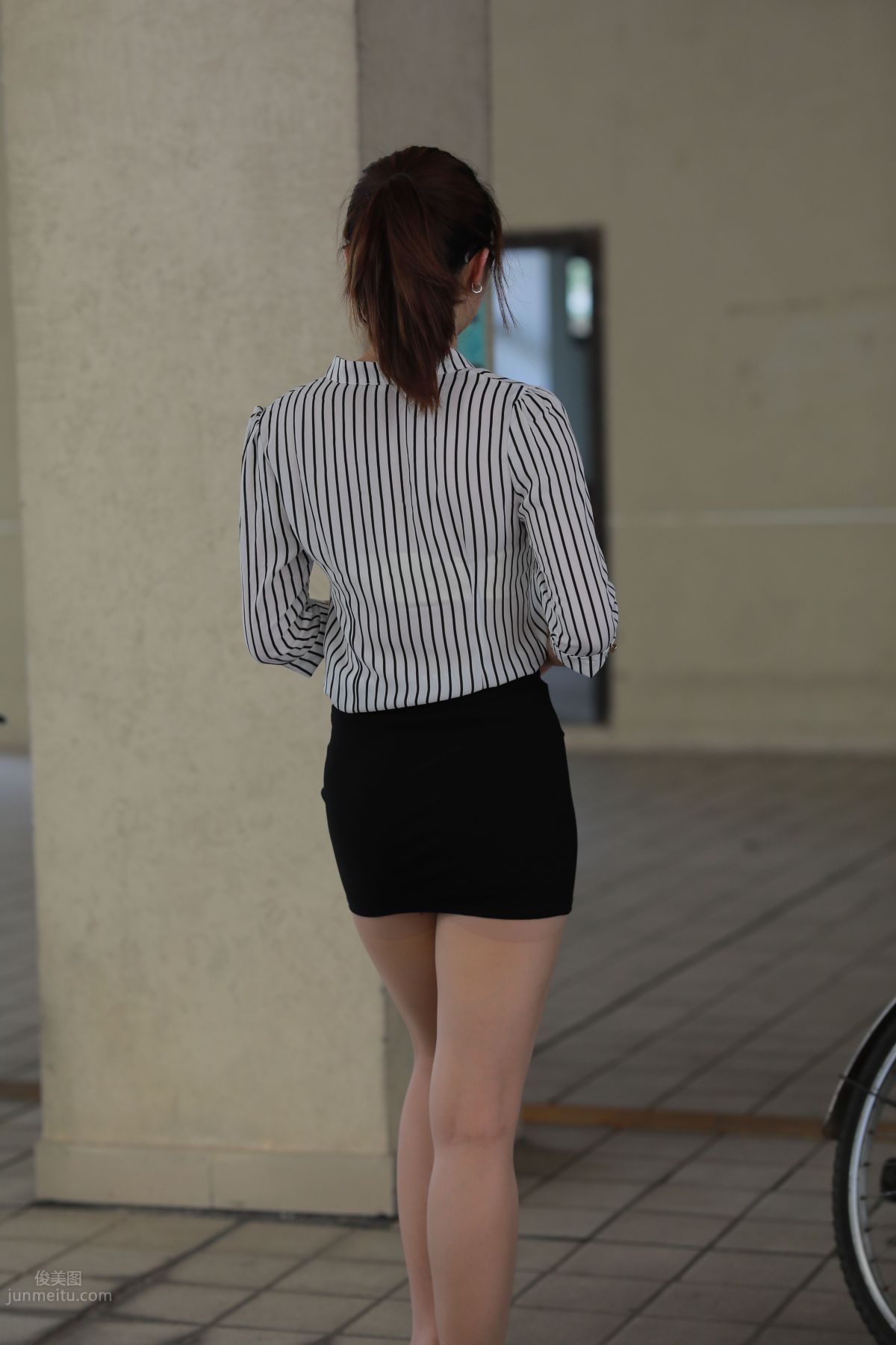 [Mojing Street] 022 Uniform Bodycon Skirt Girl 3 Corridor photo 91