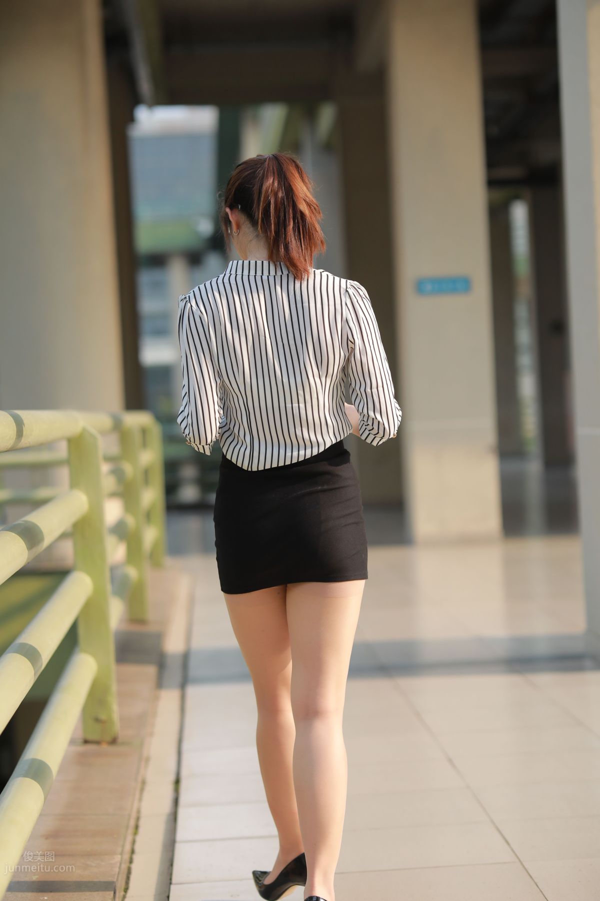 [Mojing Street] 022 Uniform Bodycon Skirt Girl 3 Corridor photo 95