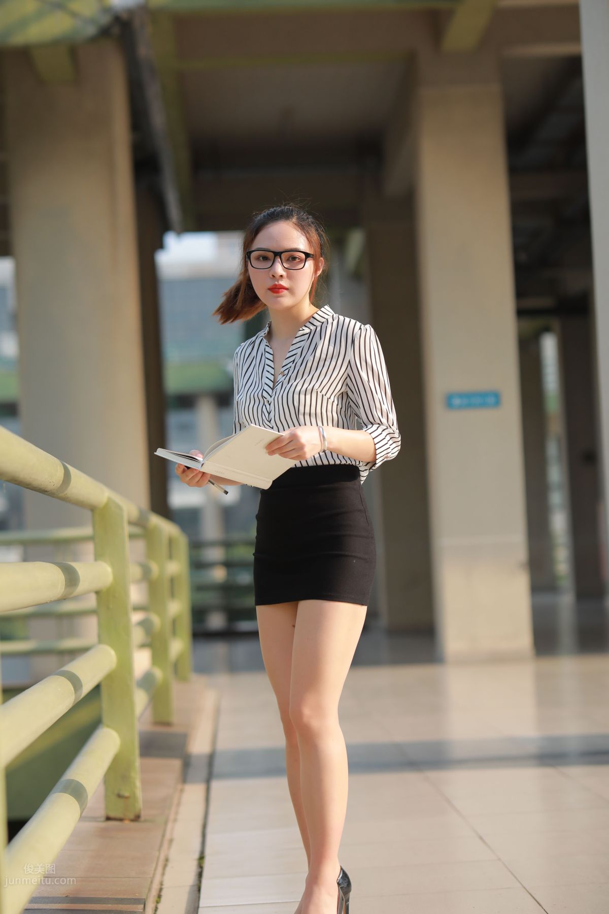 [Mojing Street] 022 Uniform Bodycon Skirt Girl 3 Corridor photo 96