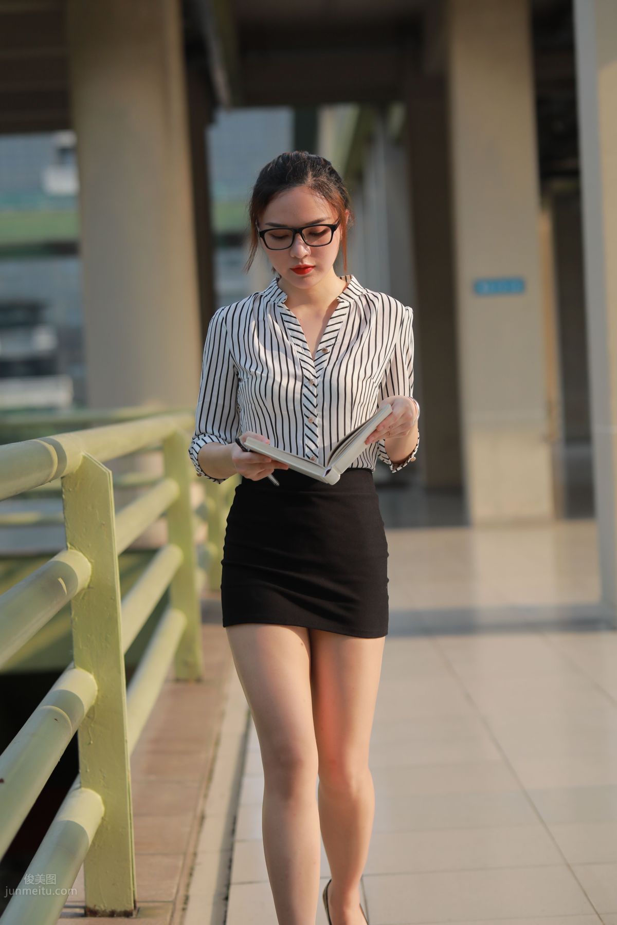 [Mojing Street] 022 Uniform Bodycon Skirt Girl 3 Corridor photo 106