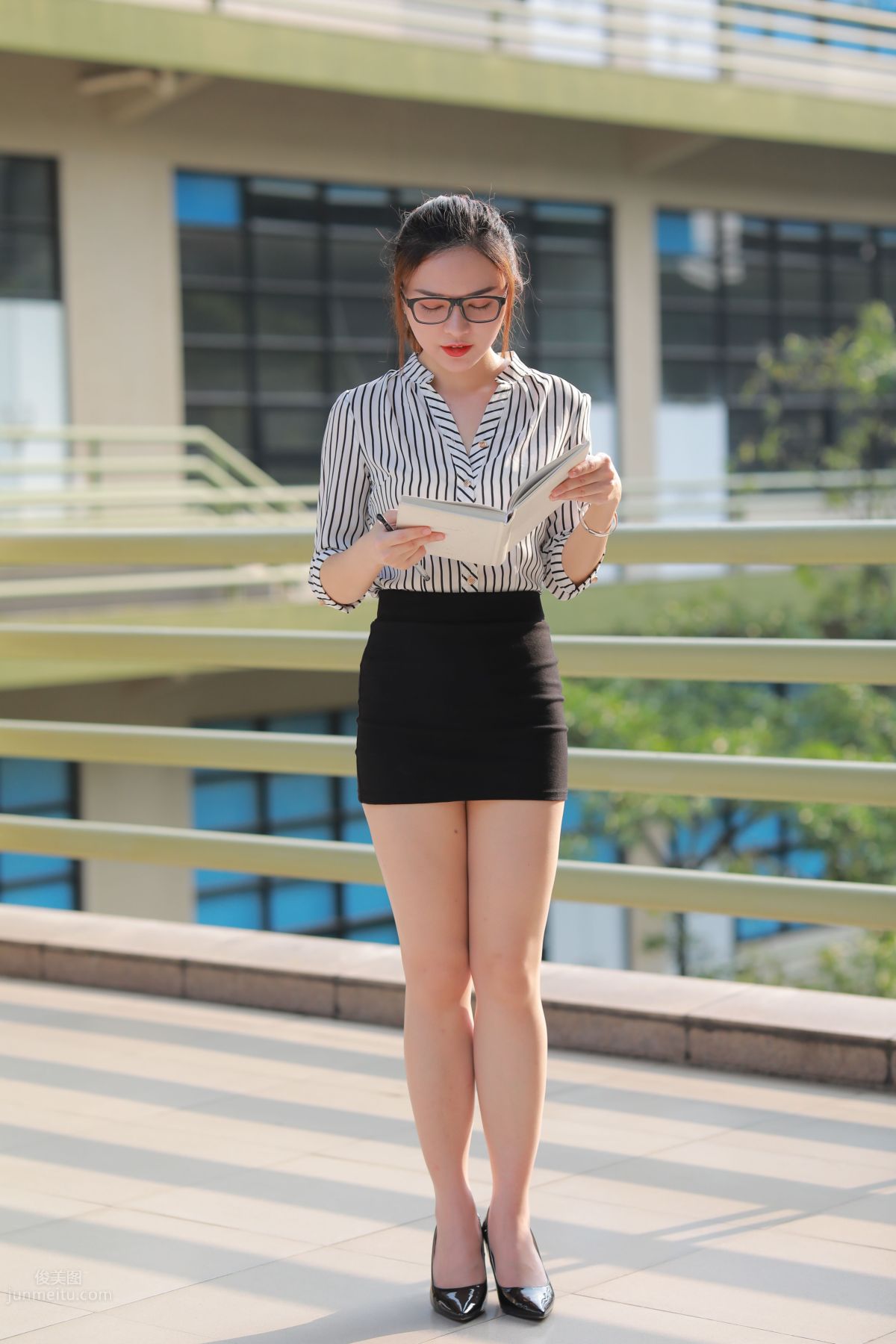 [Mojing Street] 022 Uniform Bodycon Skirt Girl 3 Corridor photo 117