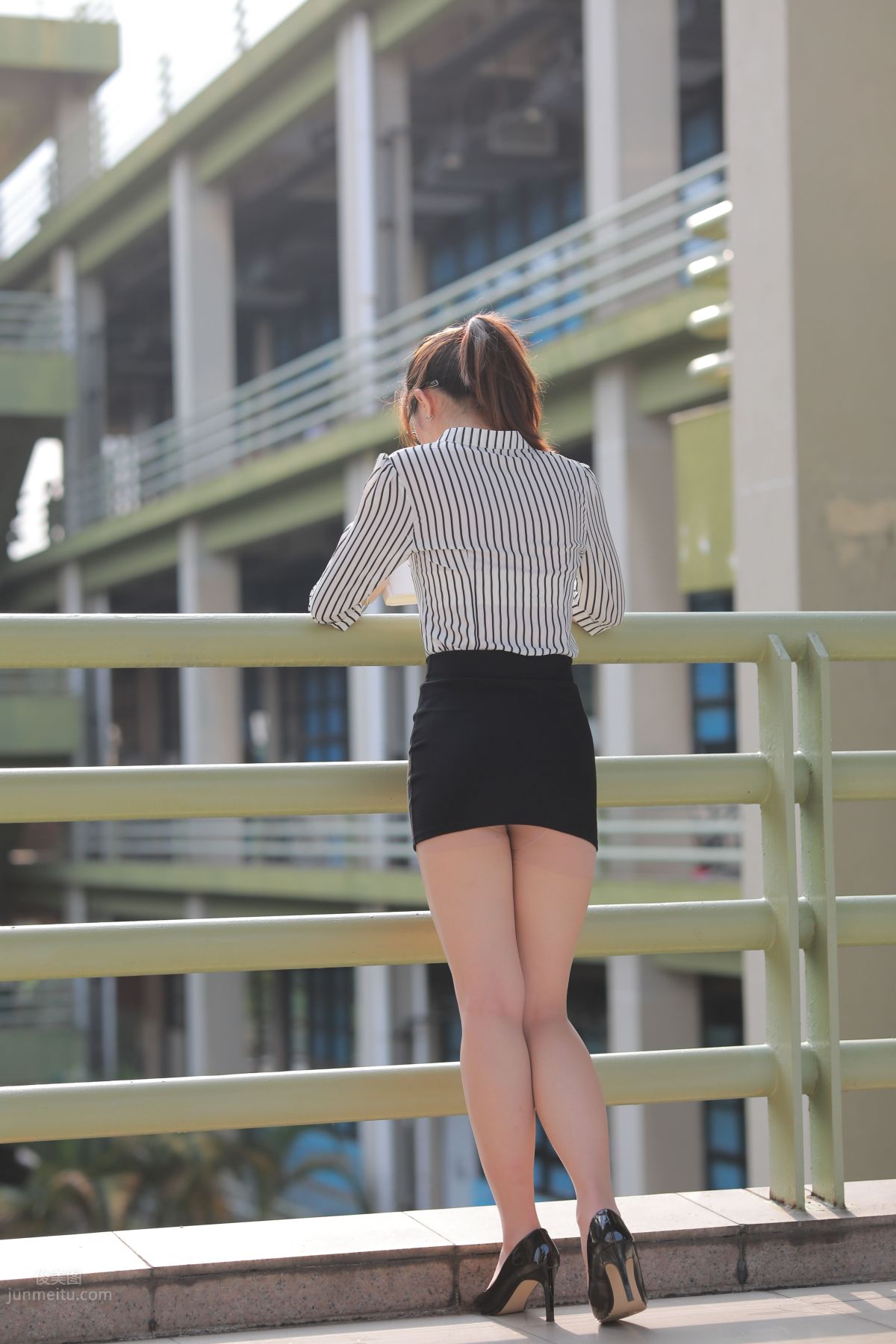 [Mojing Street] 022 Uniform Bodycon Skirt Girl 3 Corridor photo 139