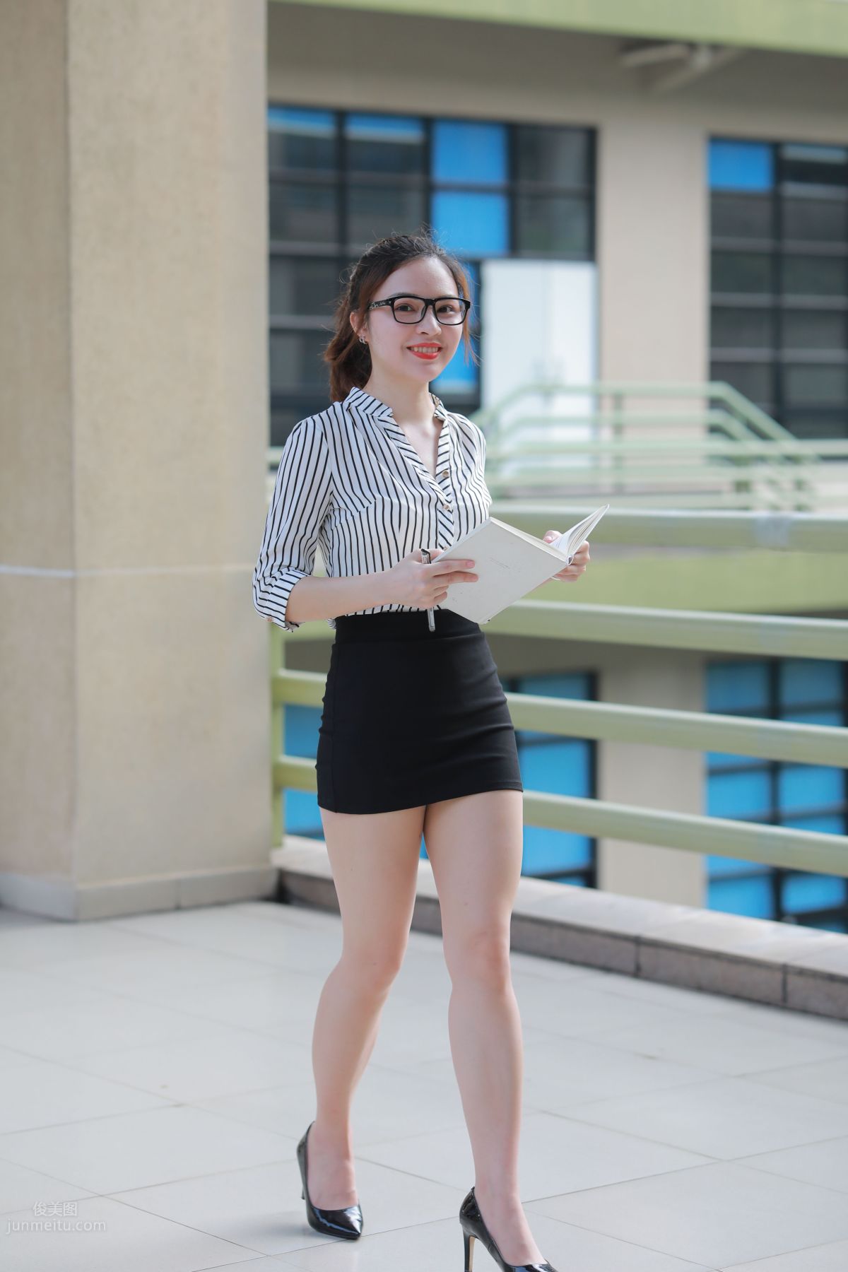 [Mojing Street] 022 Uniform Bodycon Skirt Girl 3 Corridor photo 158
