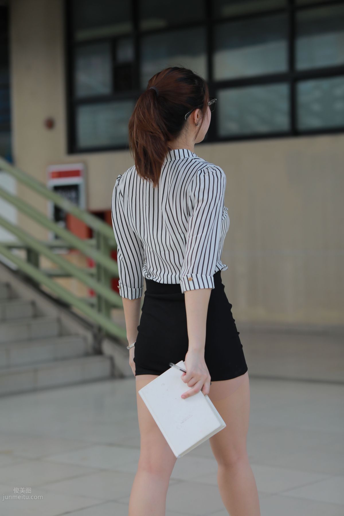 [Mojing Street] 022 Uniform Bodycon Skirt Girl 3 Corridor photo 161