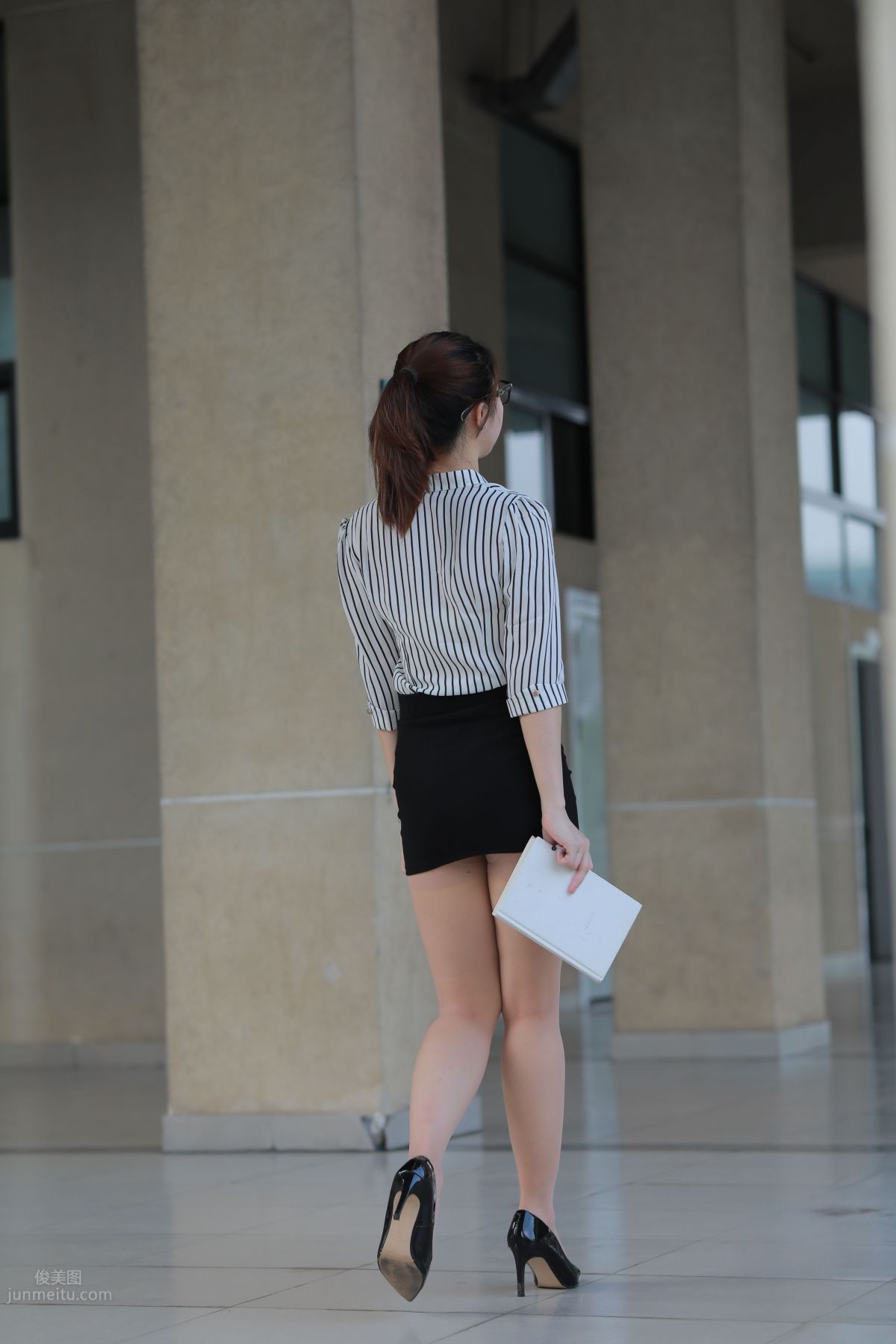 [Mojing Street] 022 Uniform Bodycon Skirt Girl 3 Corridor photo 168