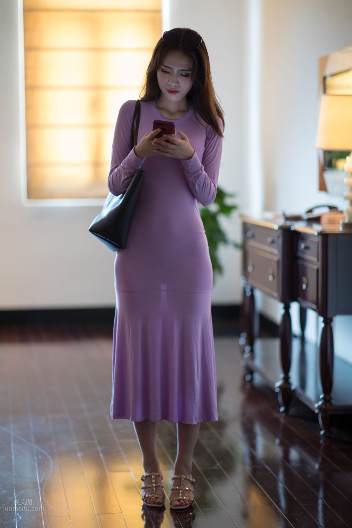 [Mojing Street] 038 Purple Tight Dress photo 261