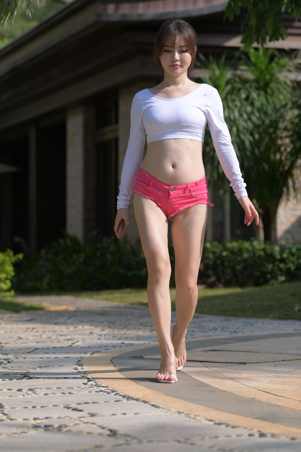 [Mojing Street] 060 Pink Denim Hot Pants Girl 2 photo 135