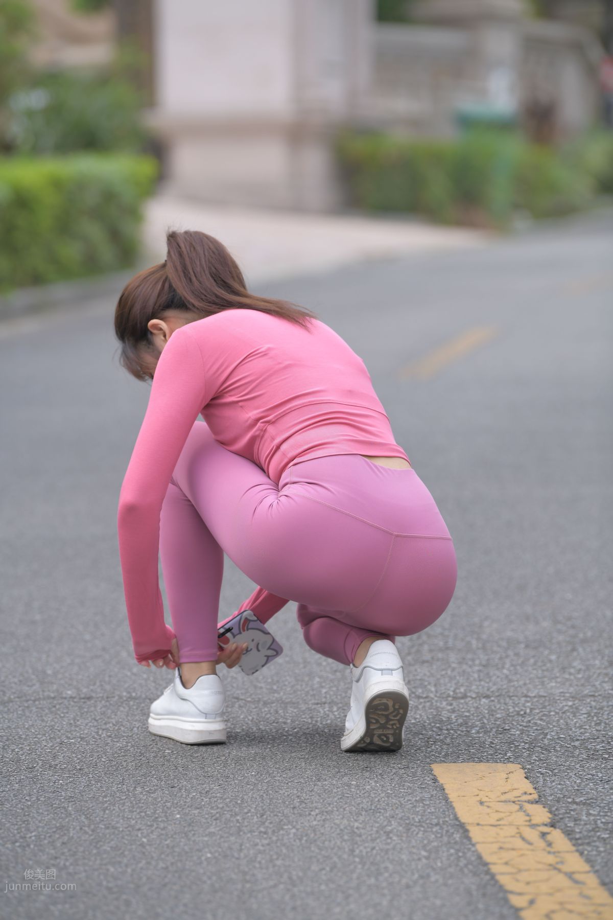 [Mojing Street] 061 Pink Yoga Pants Young Lady 1 photo 33