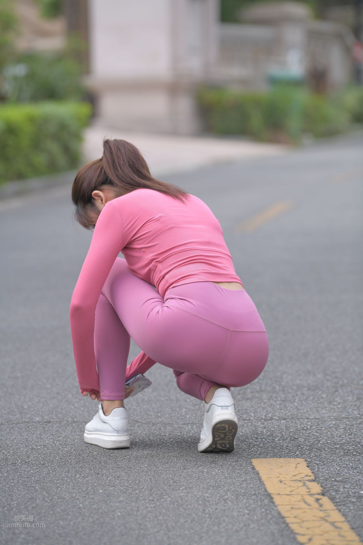 [Mojing Street] 061 Pink Yoga Pants Young Lady 1 photo 36