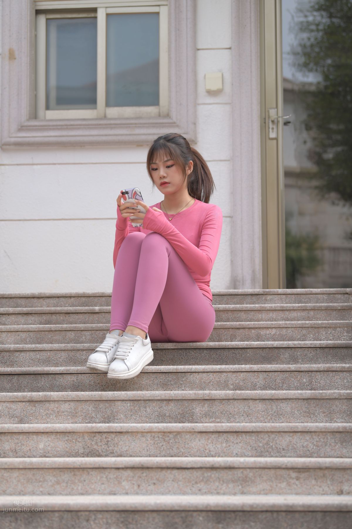 [Mojing Street] 061 Pink Yoga Pants Young Lady 1 photo 128
