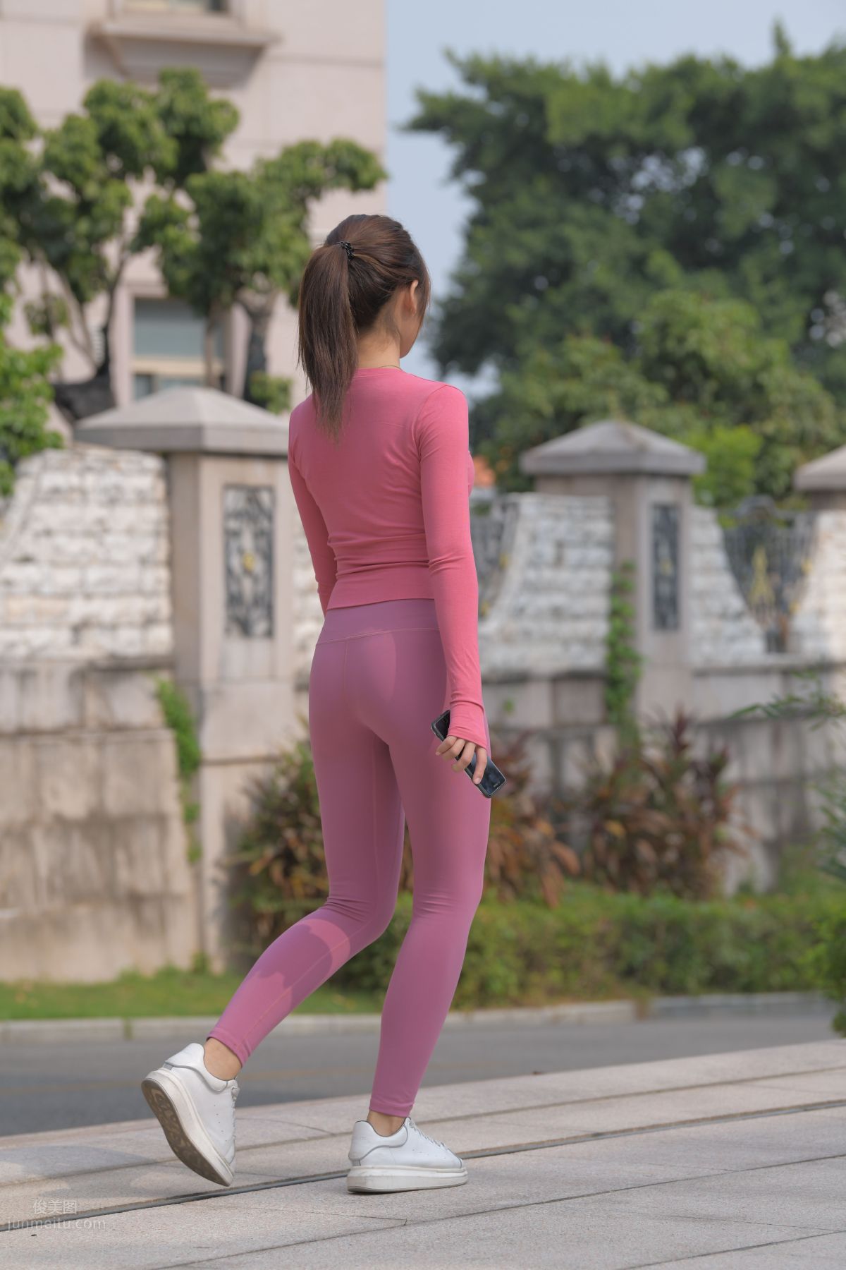 [Mojing Street] 061 Pink Yoga Pants Young Lady 1 photo 261