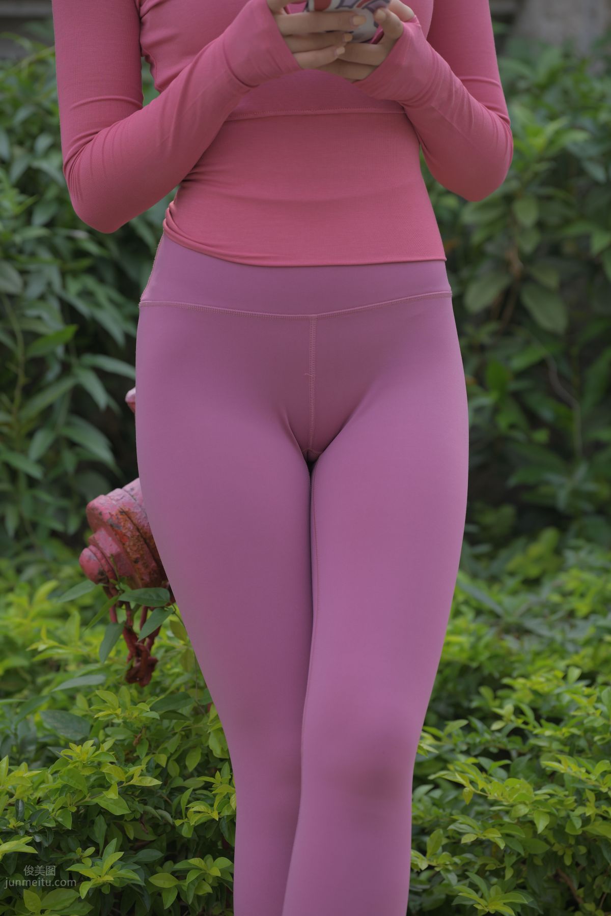[Mojing Street] 061 Pink Yoga Pants Young Lady 1 photo 291