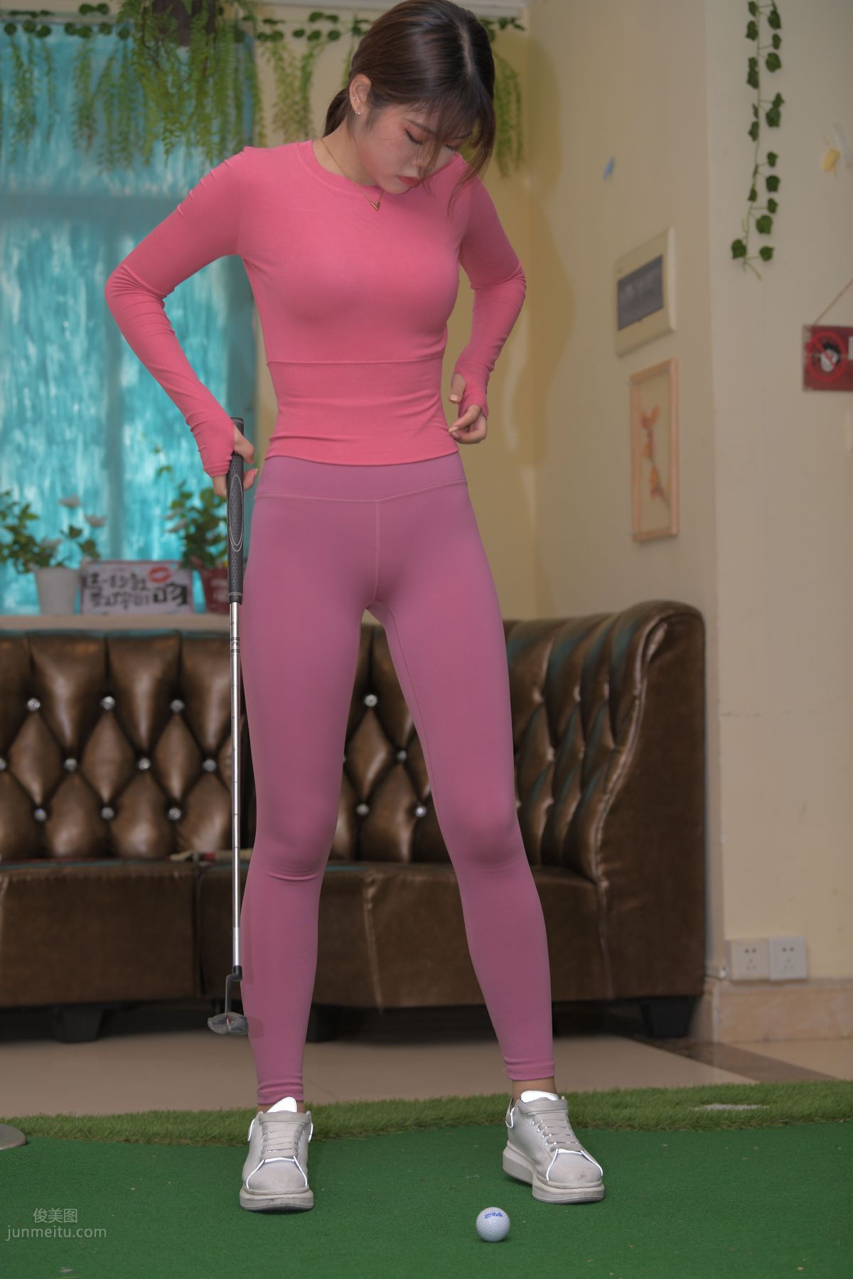 [Mojing Street] 062 Girl in Pink Yoga Pants 2 photo 145