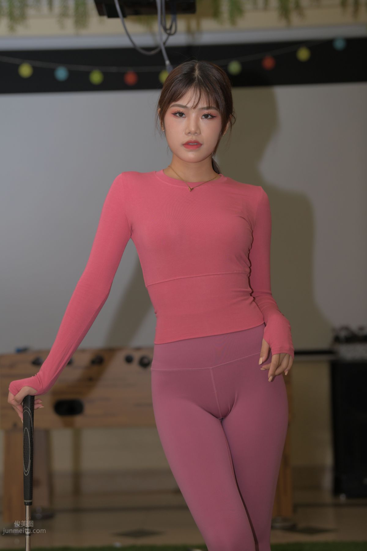 [Mojing Street] 062 Girl in Pink Yoga Pants 2 photo 159