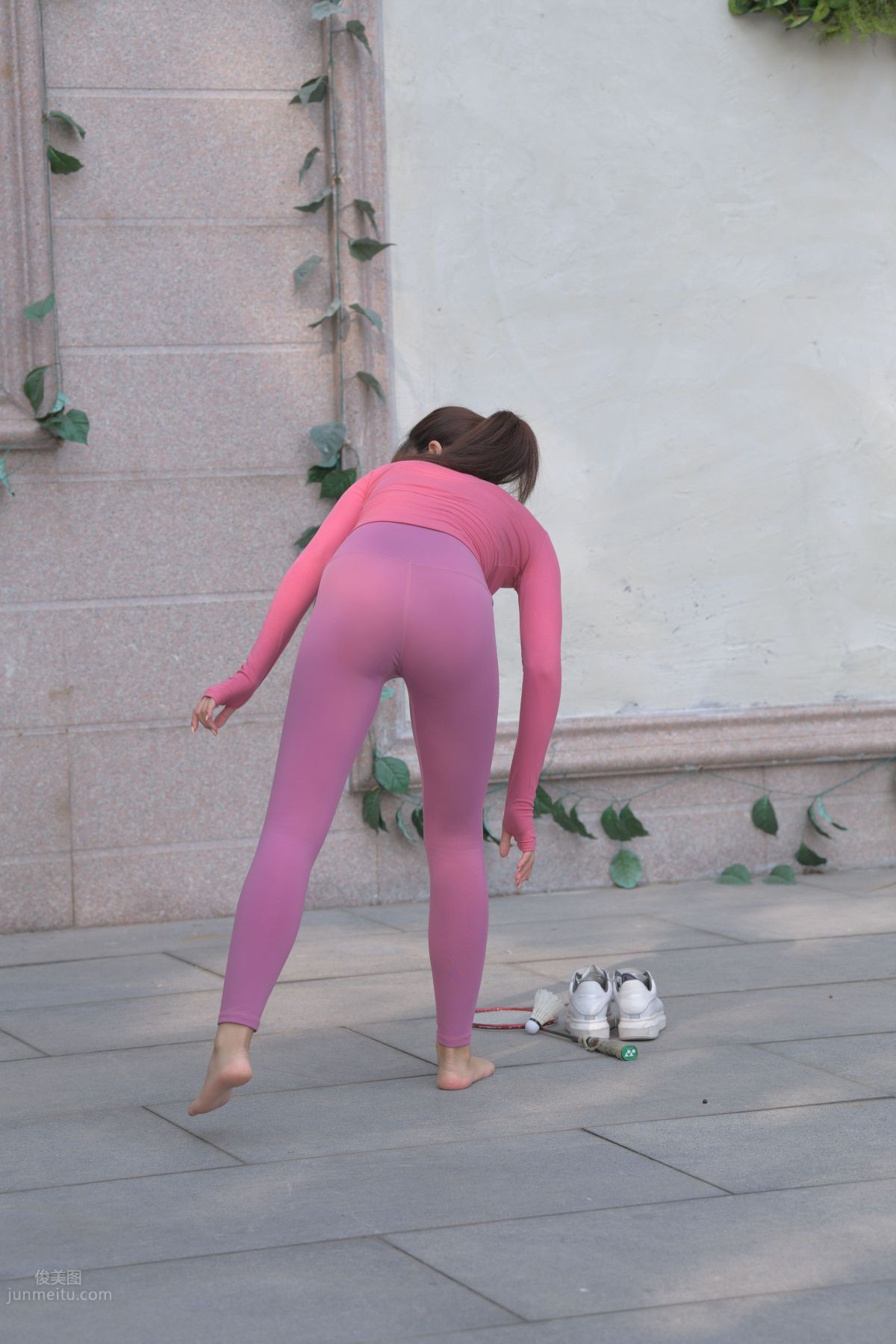 [Mojing Street] 062 Girl in Pink Yoga Pants 2 photo 181