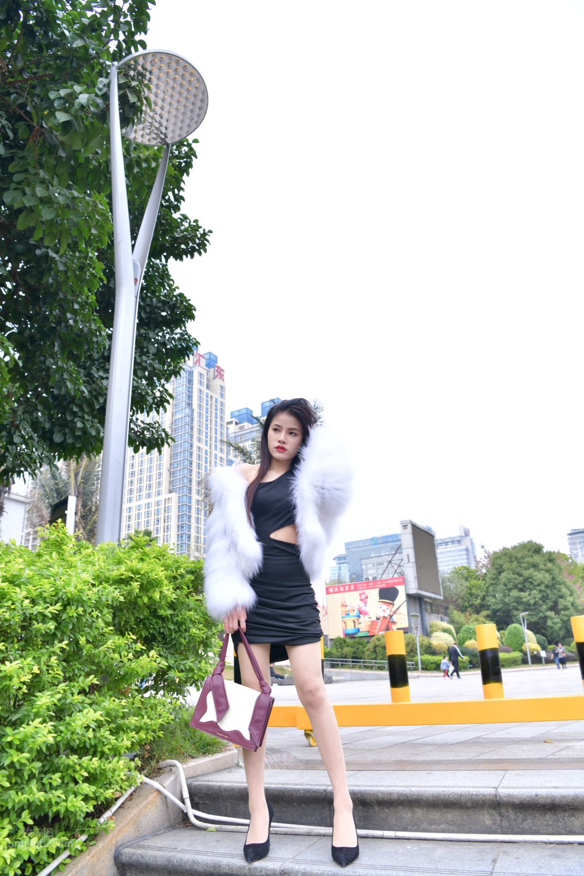 [Mojing Street] 065 Black Bodycon Skirt Elegant Girl Matching Thin Stiletto High Heels photo 5