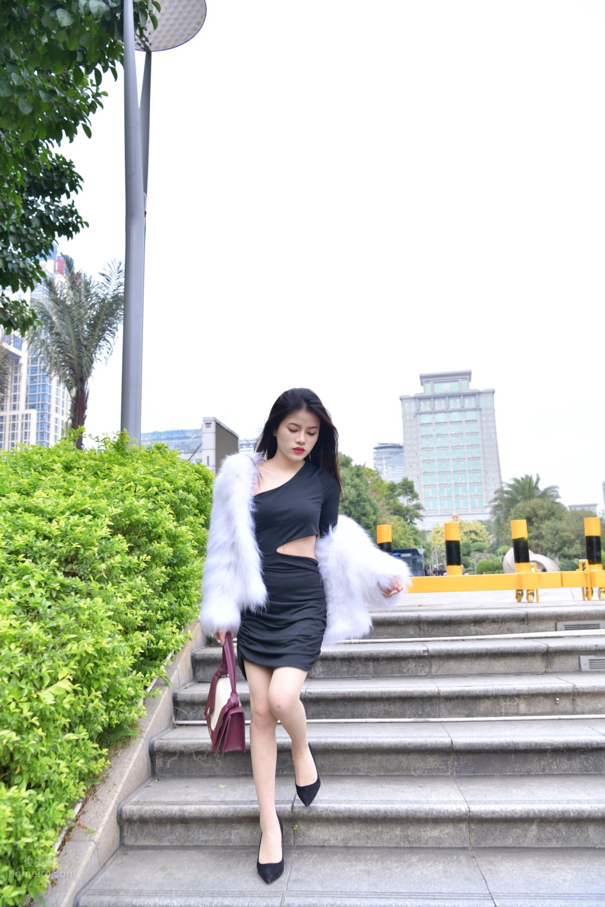 [Mojing Street] 065 Black Bodycon Skirt Elegant Girl Matching Thin Stiletto High Heels photo 7