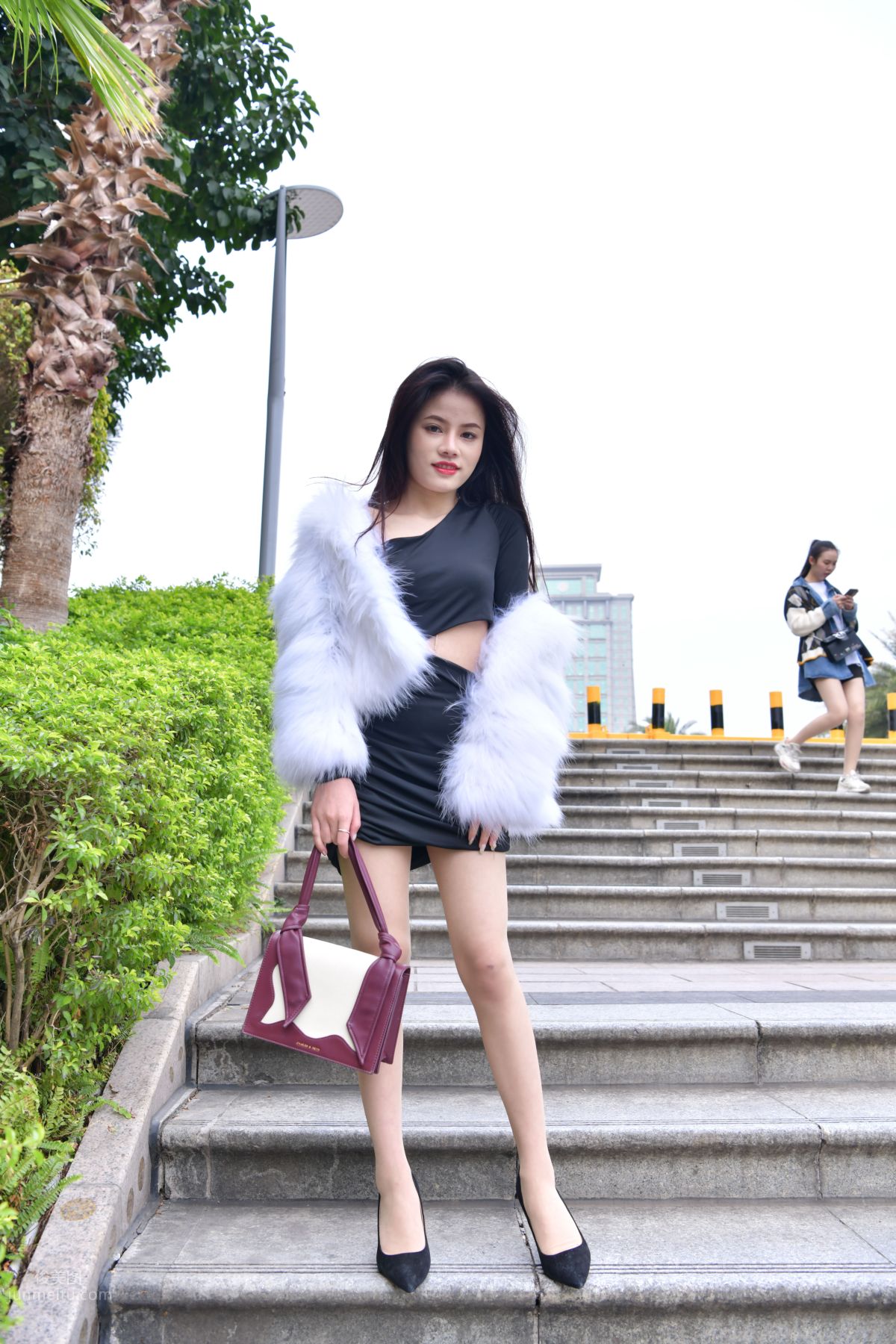 [Mojing Street] 065 Black Bodycon Skirt Elegant Girl Matching Thin Stiletto High Heels photo 12