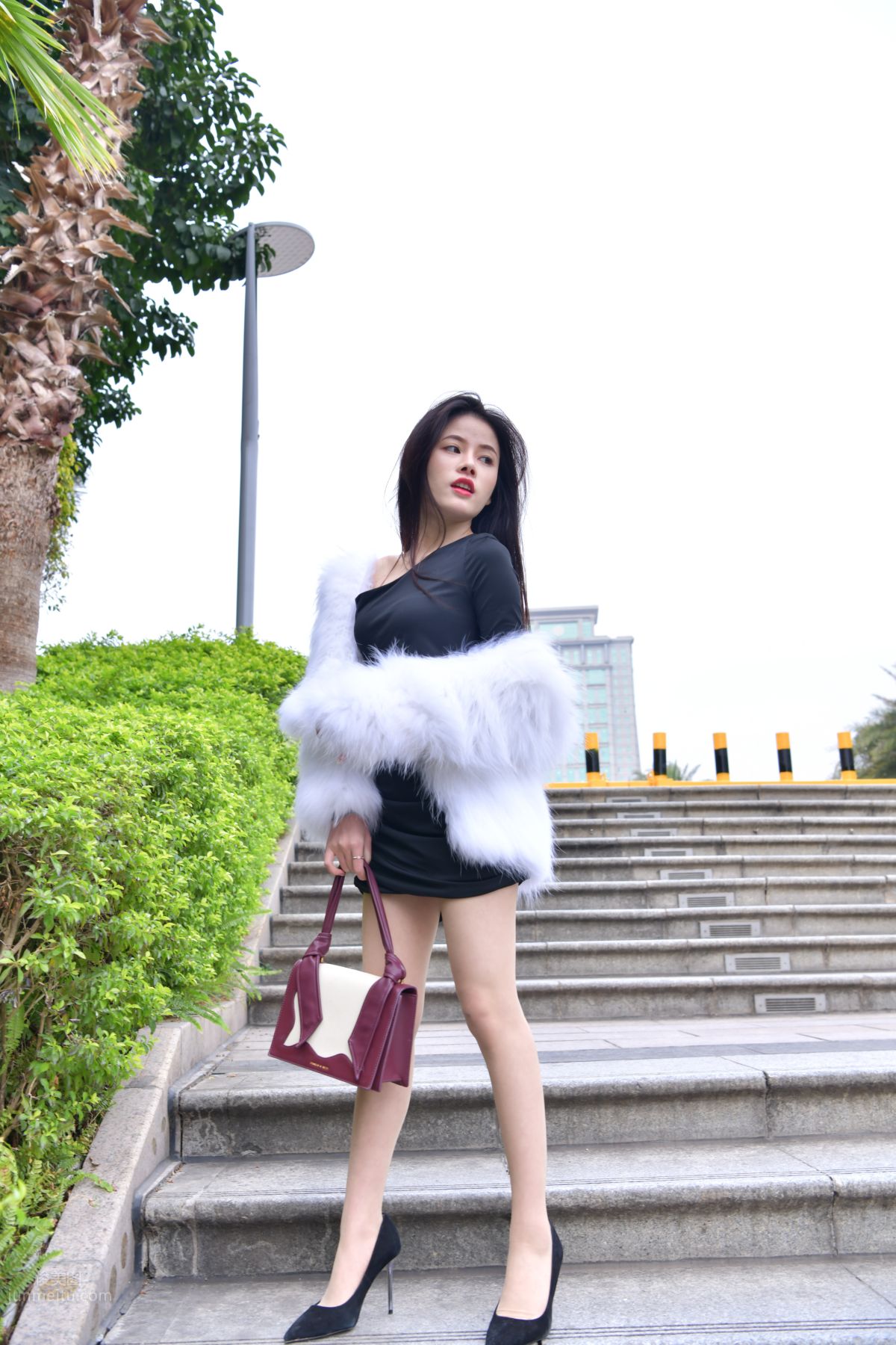 [Mojing Street] 065 Black Bodycon Skirt Elegant Girl Matching Thin Stiletto High Heels photo 14