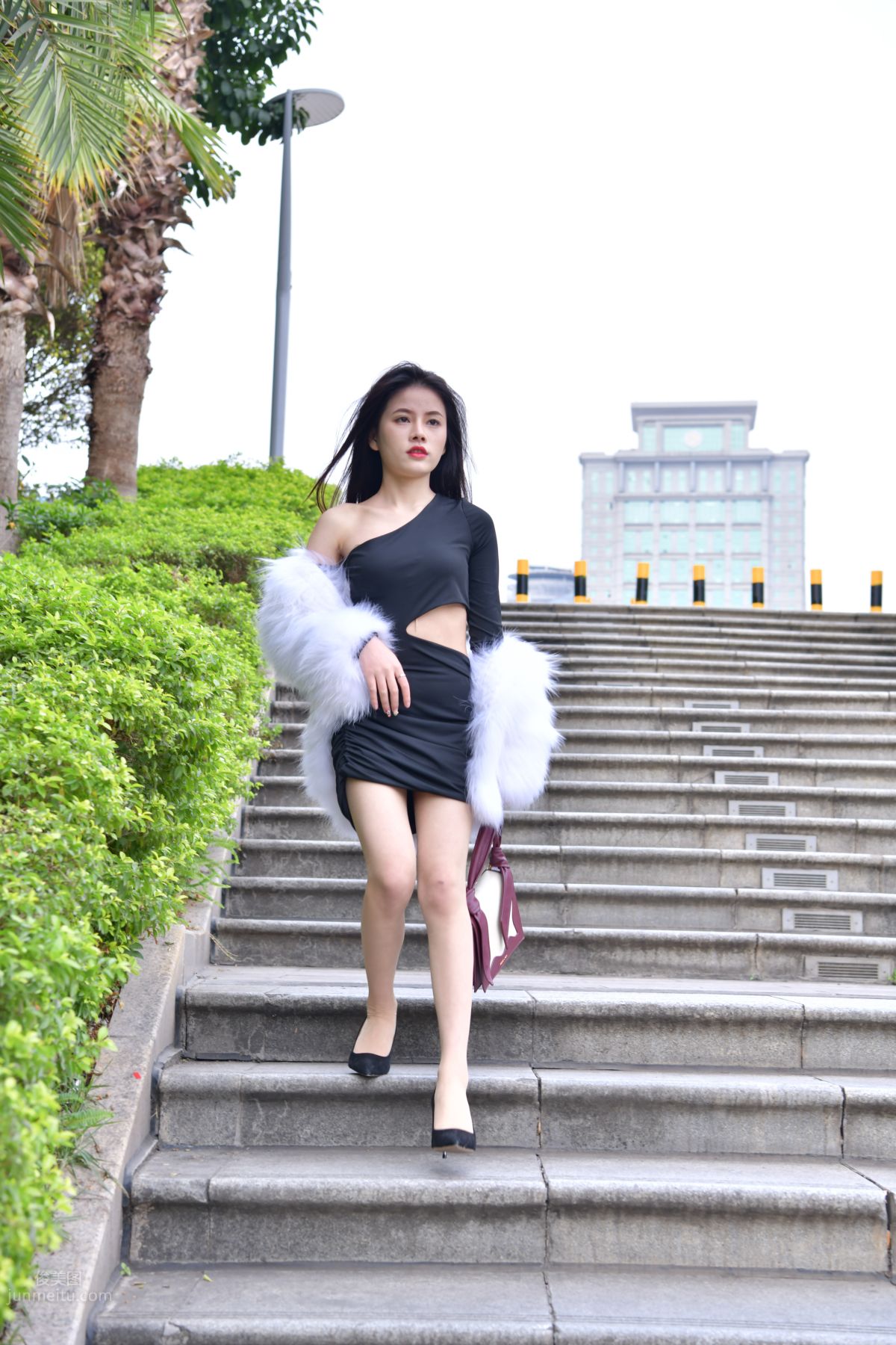 [Mojing Street] 065 Black Bodycon Skirt Elegant Girl Matching Thin Stiletto High Heels photo 18