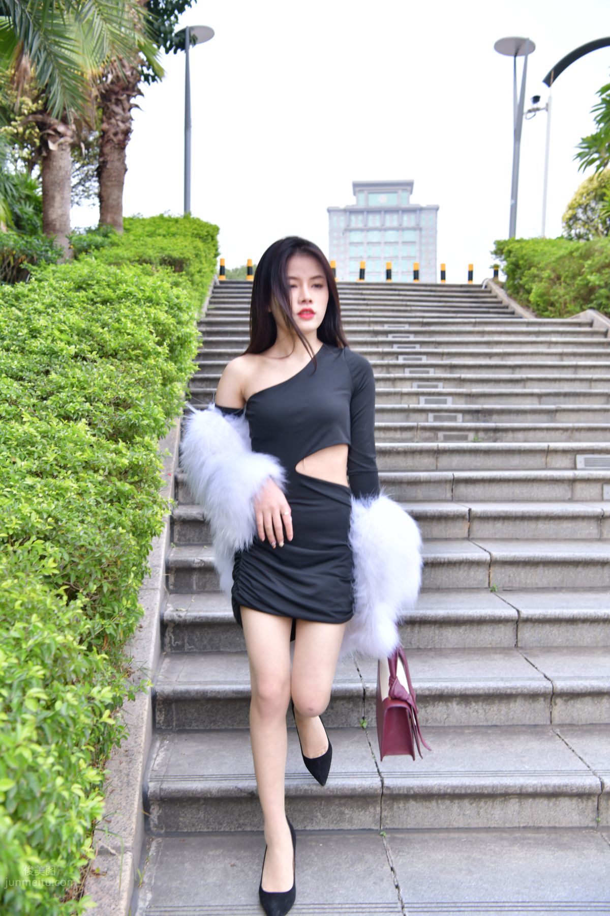 [Mojing Street] 065 Black Bodycon Skirt Elegant Girl Matching Thin Stiletto High Heels photo 20
