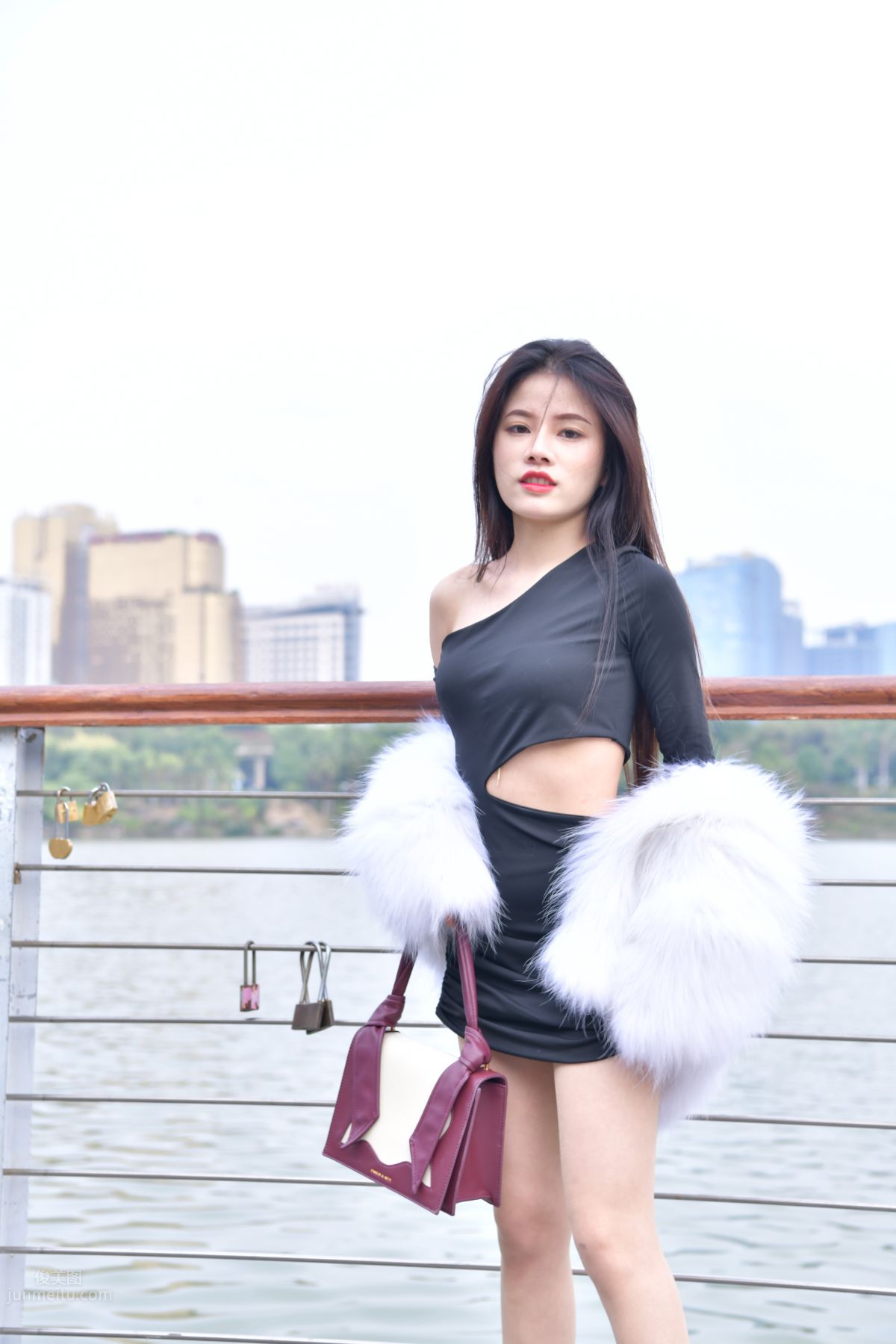 [Mojing Street] 065 Black Bodycon Skirt Elegant Girl Matching Thin Stiletto High Heels photo 31