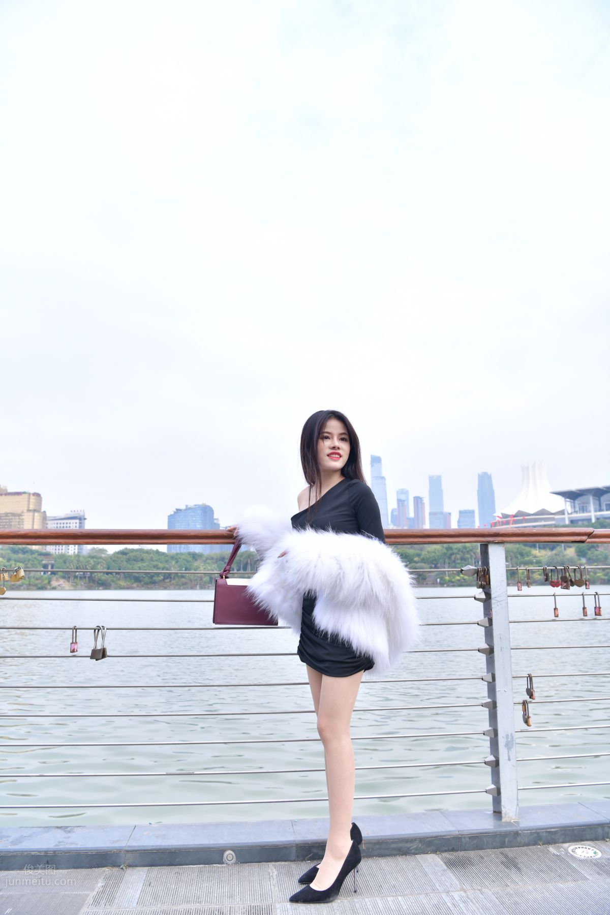 [Mojing Street] 065 Black Bodycon Skirt Elegant Girl Matching Thin Stiletto High Heels photo 41