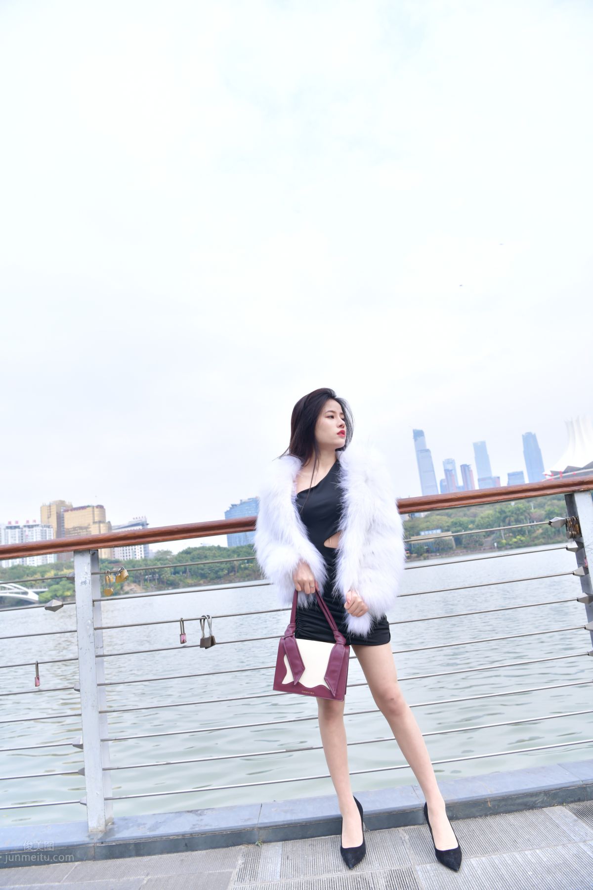 [Mojing Street] 065 Black Bodycon Skirt Elegant Girl Matching Thin Stiletto High Heels photo 43