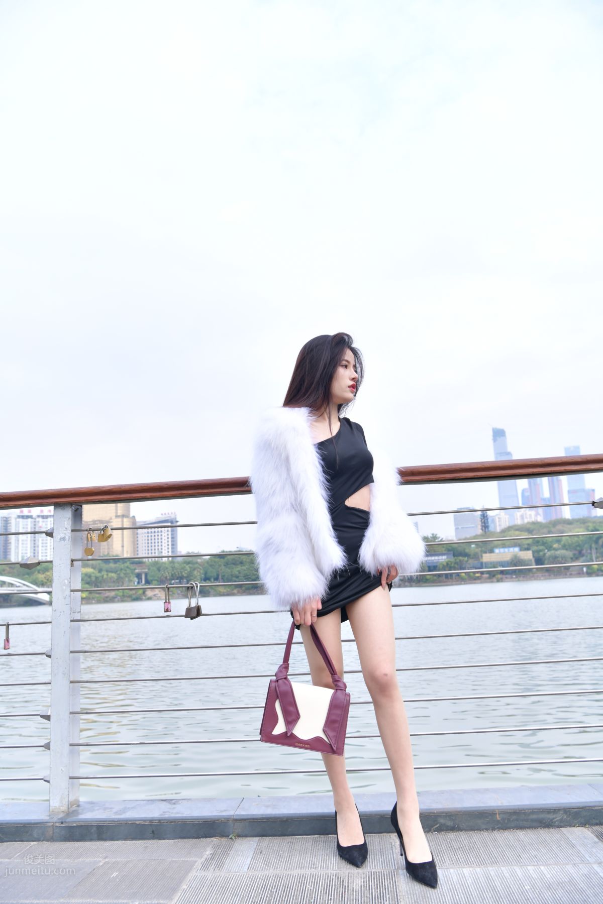 [Mojing Street] 065 Black Bodycon Skirt Elegant Girl Matching Thin Stiletto High Heels photo 46