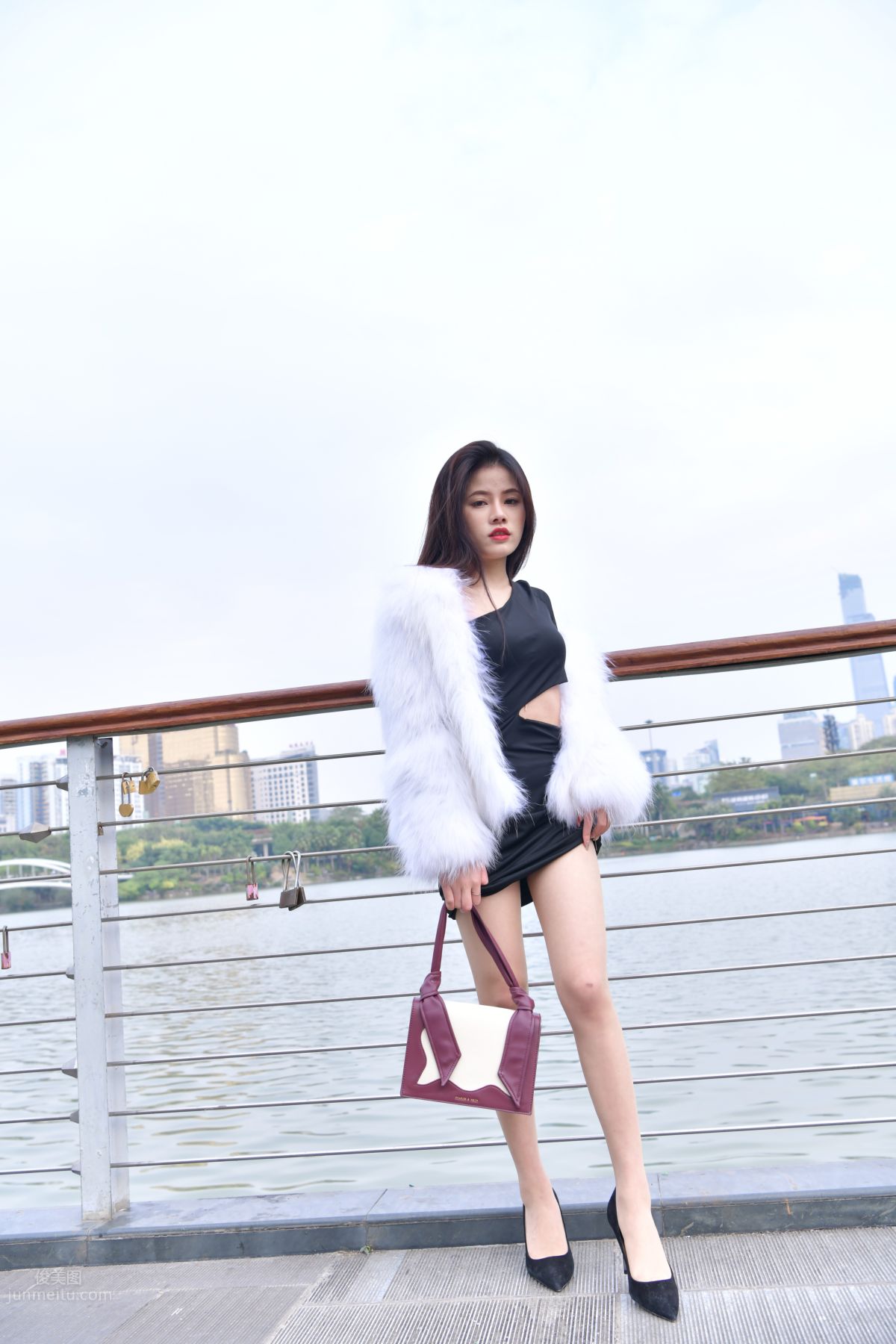 [Mojing Street] 065 Black Bodycon Skirt Elegant Girl Matching Thin Stiletto High Heels photo 47