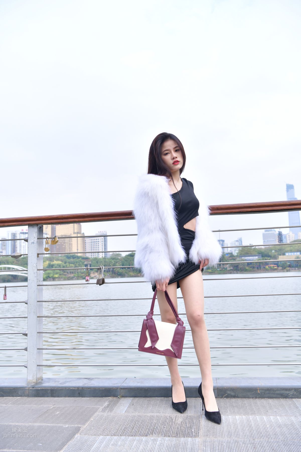 [Mojing Street] 065 Black Bodycon Skirt Elegant Girl Matching Thin Stiletto High Heels photo 48