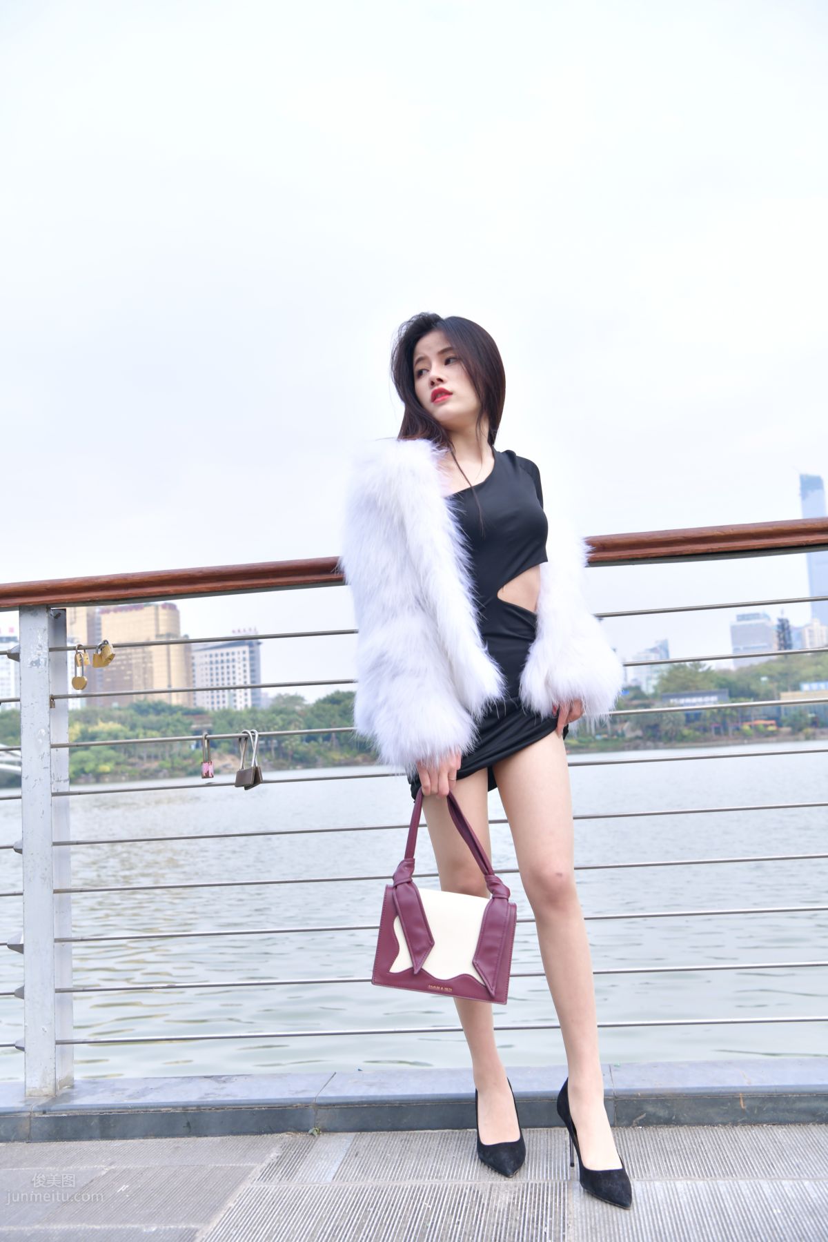 [Mojing Street] 065 Black Bodycon Skirt Elegant Girl Matching Thin Stiletto High Heels photo 49