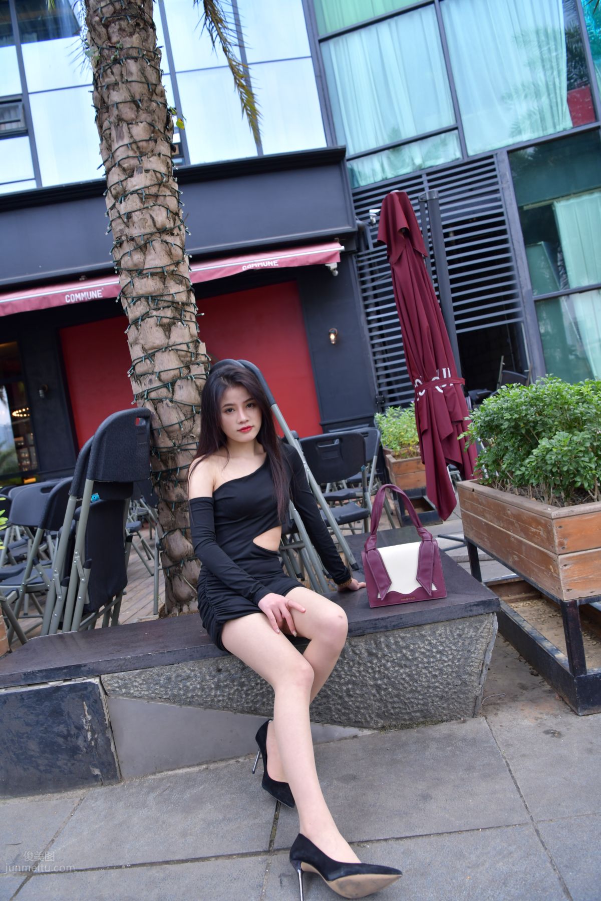 [Mojing Street] 065 Black Bodycon Skirt Elegant Girl Matching Thin Stiletto High Heels photo 83