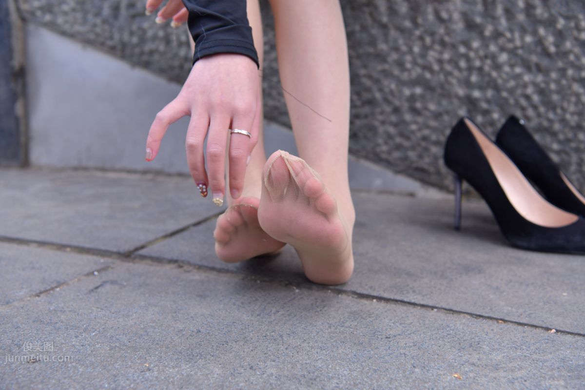 [Mojing Street] 065 Black Bodycon Skirt Elegant Girl Matching Thin Stiletto High Heels photo 107