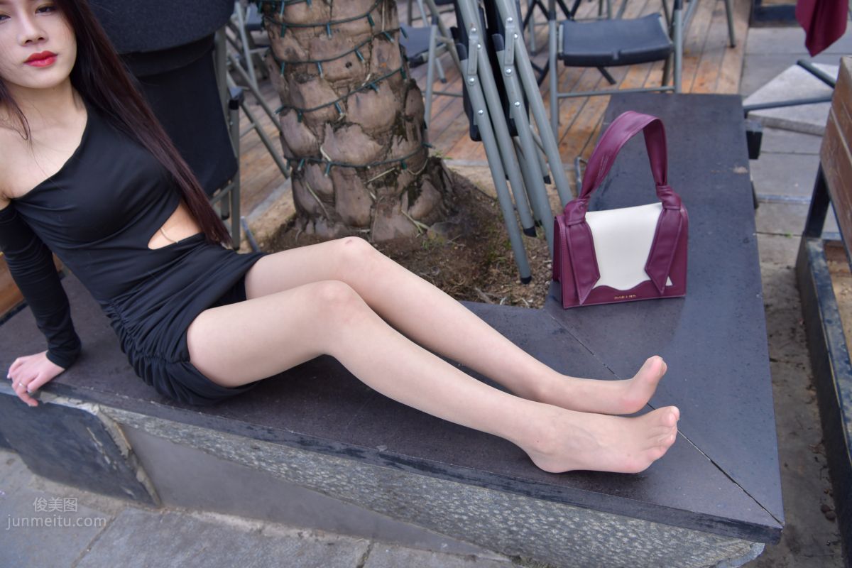 [Mojing Street] 065 Black Bodycon Skirt Elegant Girl Matching Thin Stiletto High Heels photo 148