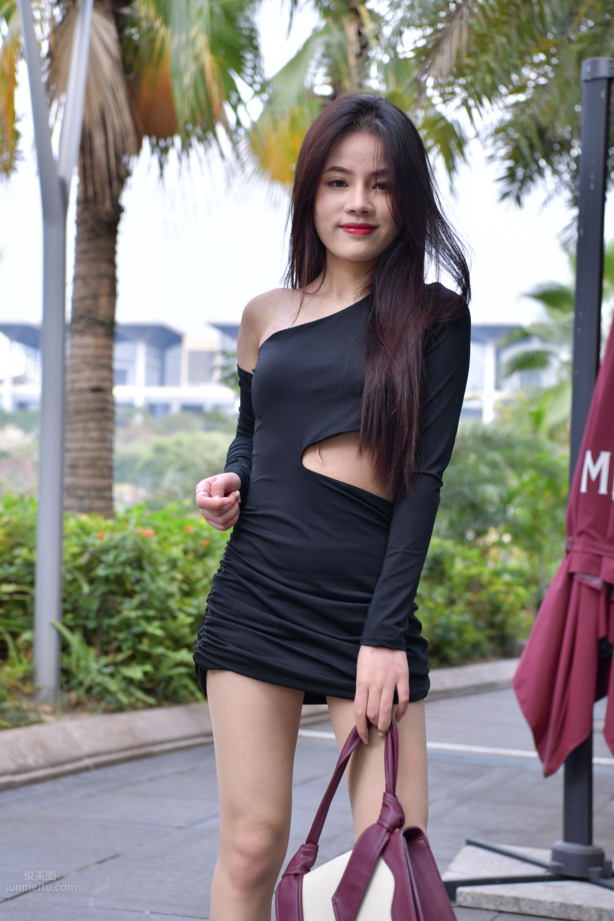 [Mojing Street] 065 Black Bodycon Skirt Elegant Girl Matching Thin Stiletto High Heels photo 190