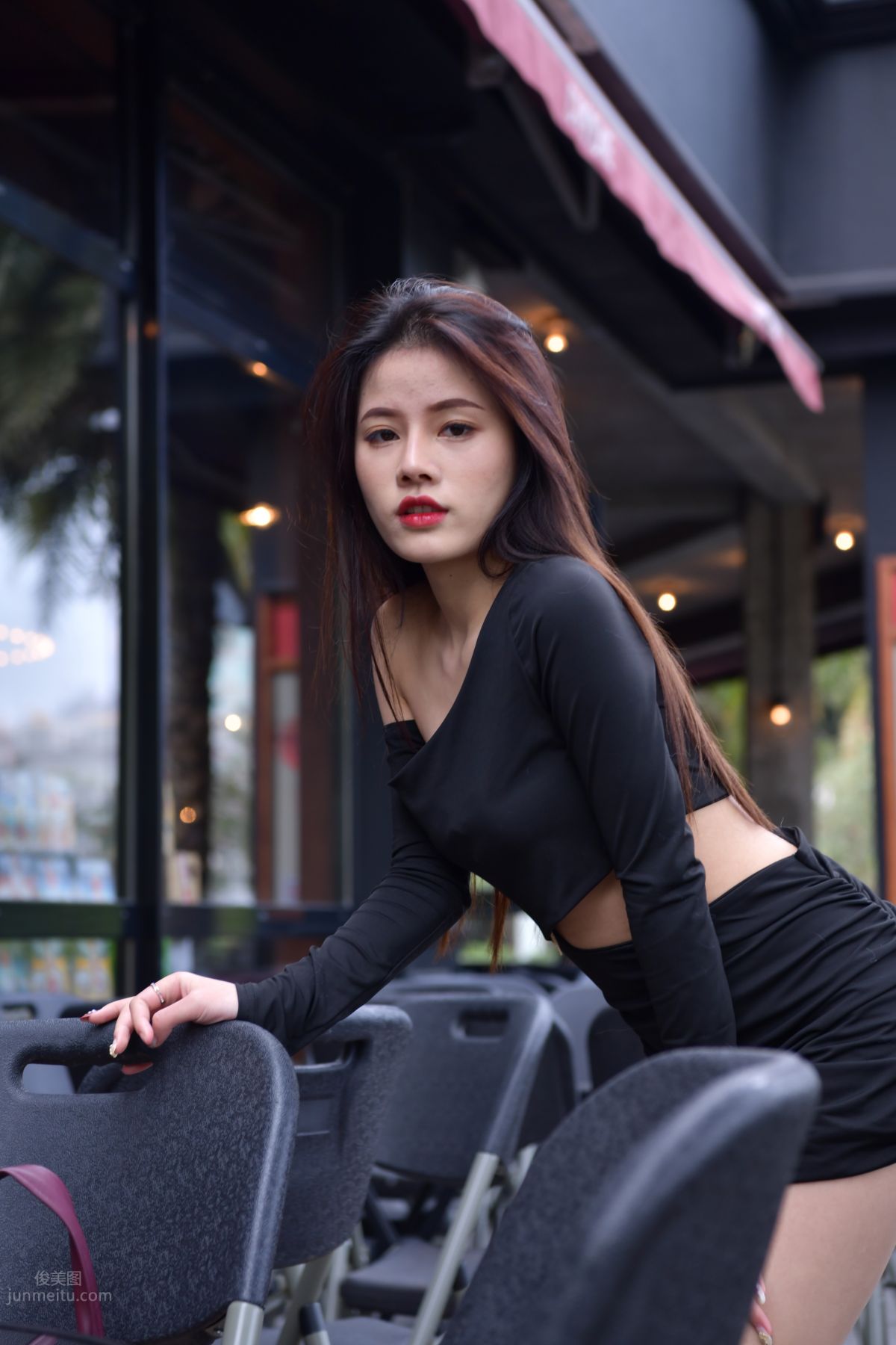 [Mojing Street] 065 Black Bodycon Skirt Elegant Girl Matching Thin Stiletto High Heels photo 207
