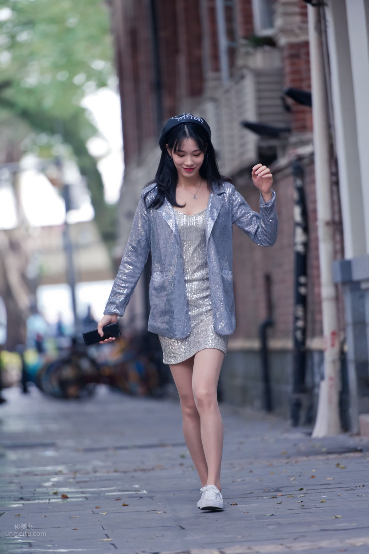 [Mojing Street] 066 Yufeng Street Snap Chatting Up a Sweet Girl in Meat Stockings at Shamian Park, September photo 8