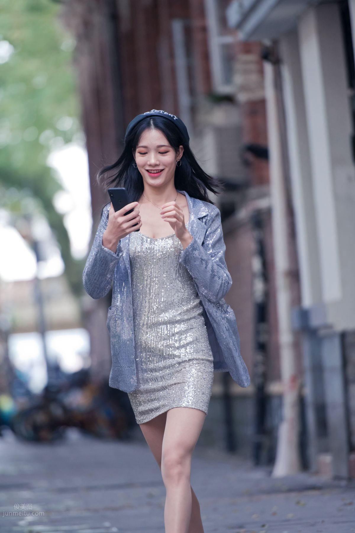 [Mojing Street] 066 Yufeng Street Snap Chatting Up a Sweet Girl in Meat Stockings at Shamian Park, September photo 12