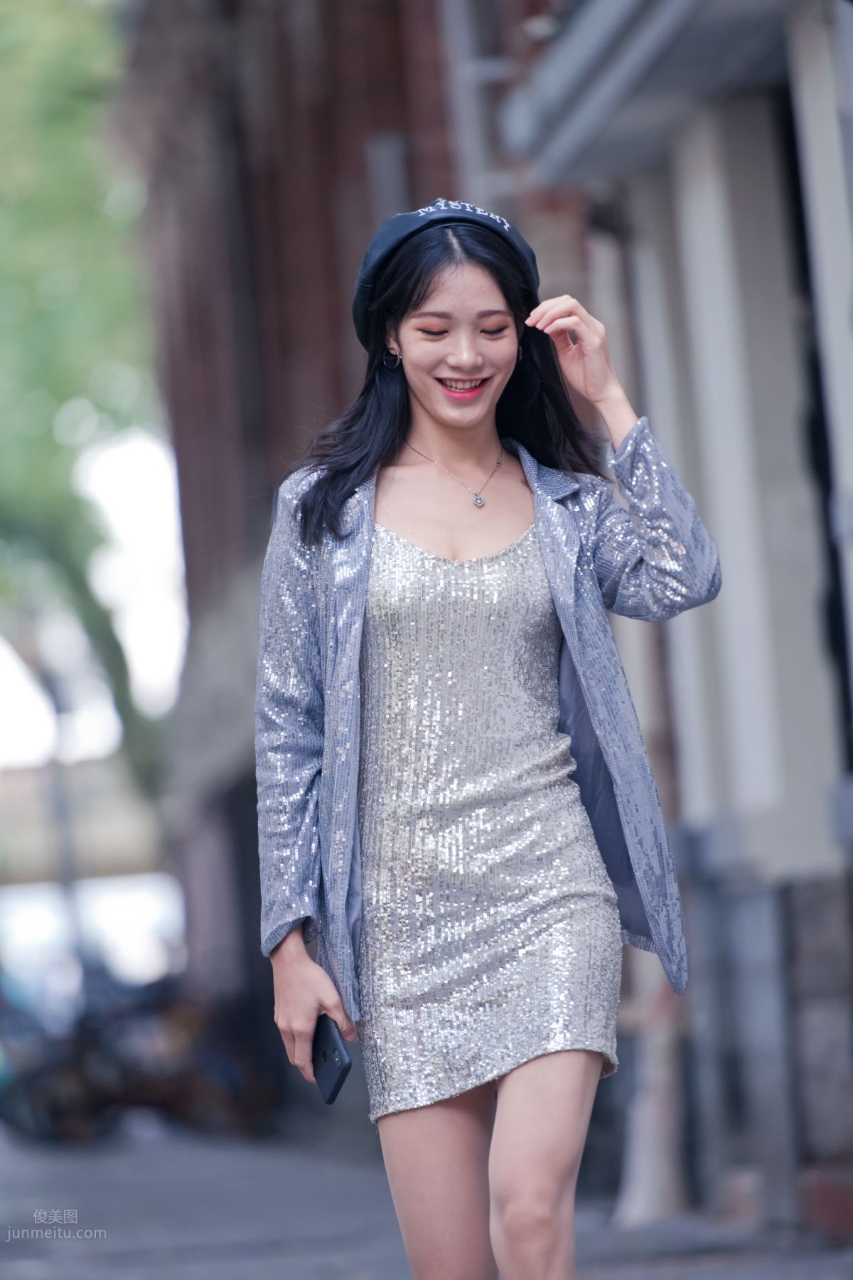 [Mojing Street] 066 Yufeng Street Snap Chatting Up a Sweet Girl in Meat Stockings at Shamian Park, September photo 14