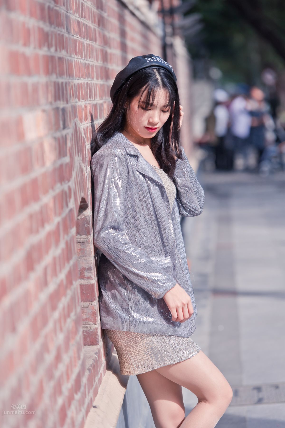 [Mojing Street] 066 Yufeng Street Snap Chatting Up a Sweet Girl in Meat Stockings at Shamian Park, September photo 28
